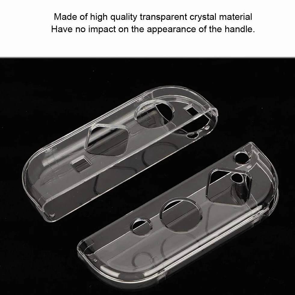 Przezroczyste etui ochronne do kontrolera gier, zamiennik etui na kontroler kieszonkowy DIY do przełącznika, ochrona przed kurzem/zadrapaniami do Gamepad