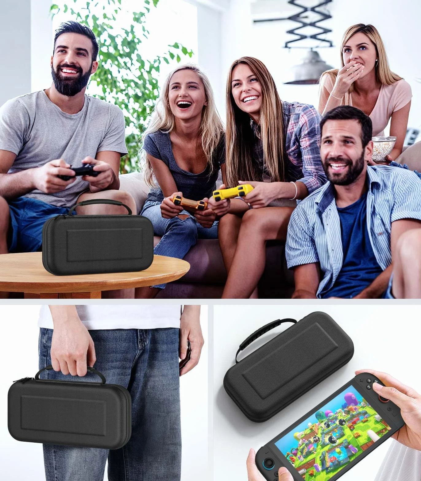 MoKo Pokrowiec na przełącznik do Nintendo Switch 2, twarda obudowa, torba podróżna, czarna