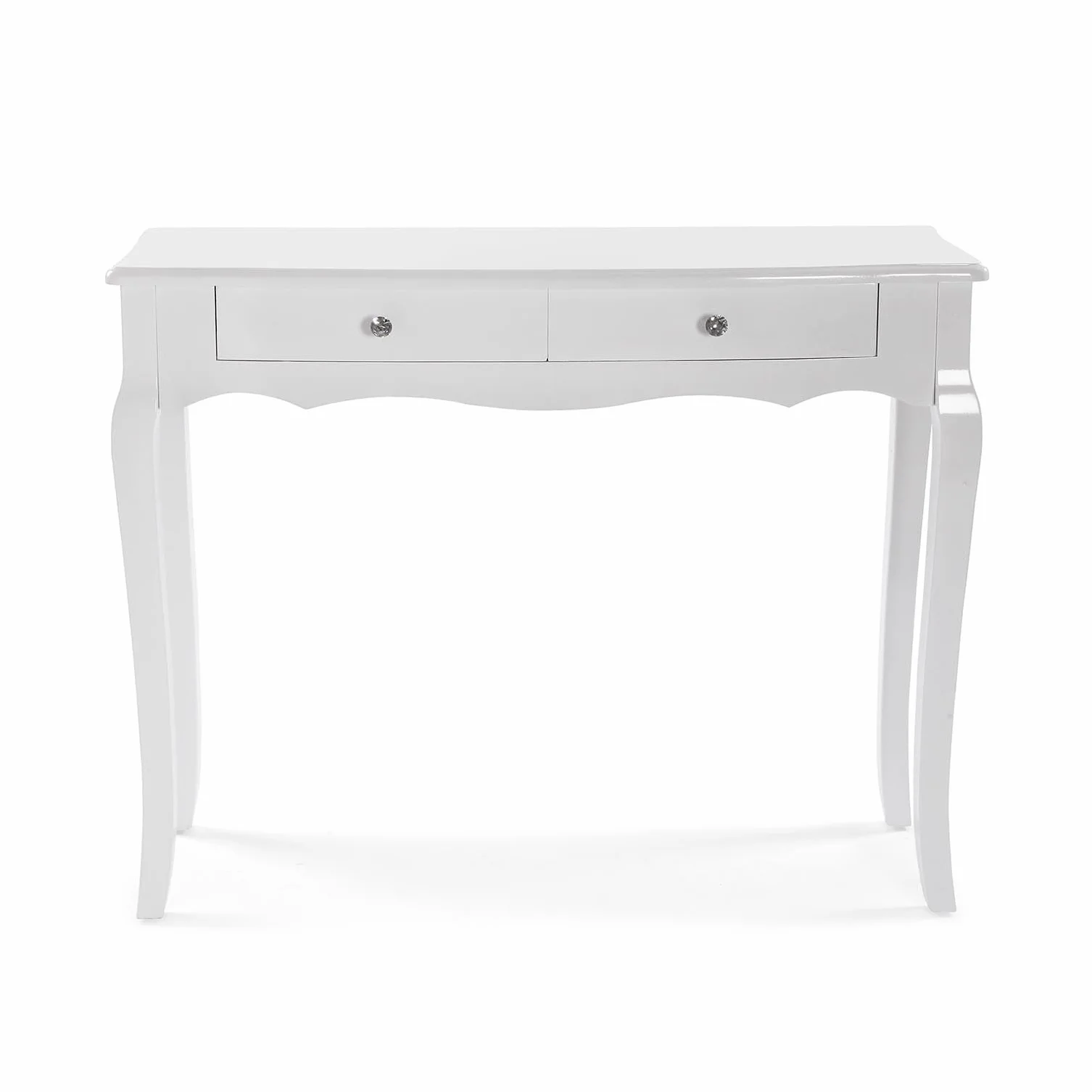 Stolik konsolowy Cagliari 80 x 100 x 35 cm lakierowane drewno biały