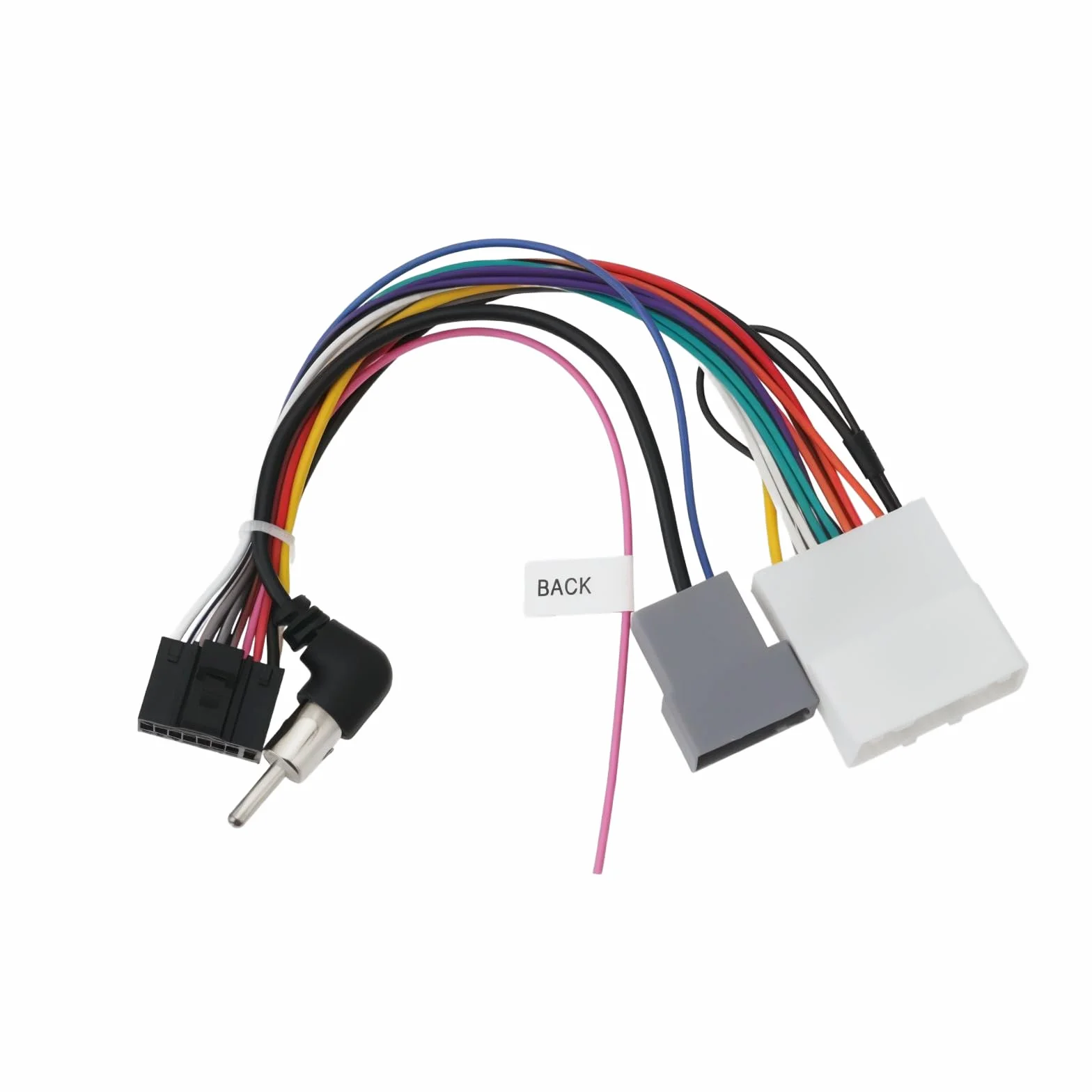 1 szt. 20-pinowy adapter wiązki przewodów do radia samochodowego Android 16-pinowy kabel stereo ISO z wtyczką antenową kompatybilny z Nissan Sunny 2012-2016 kompatybilny z Nissan Sylphy 2012