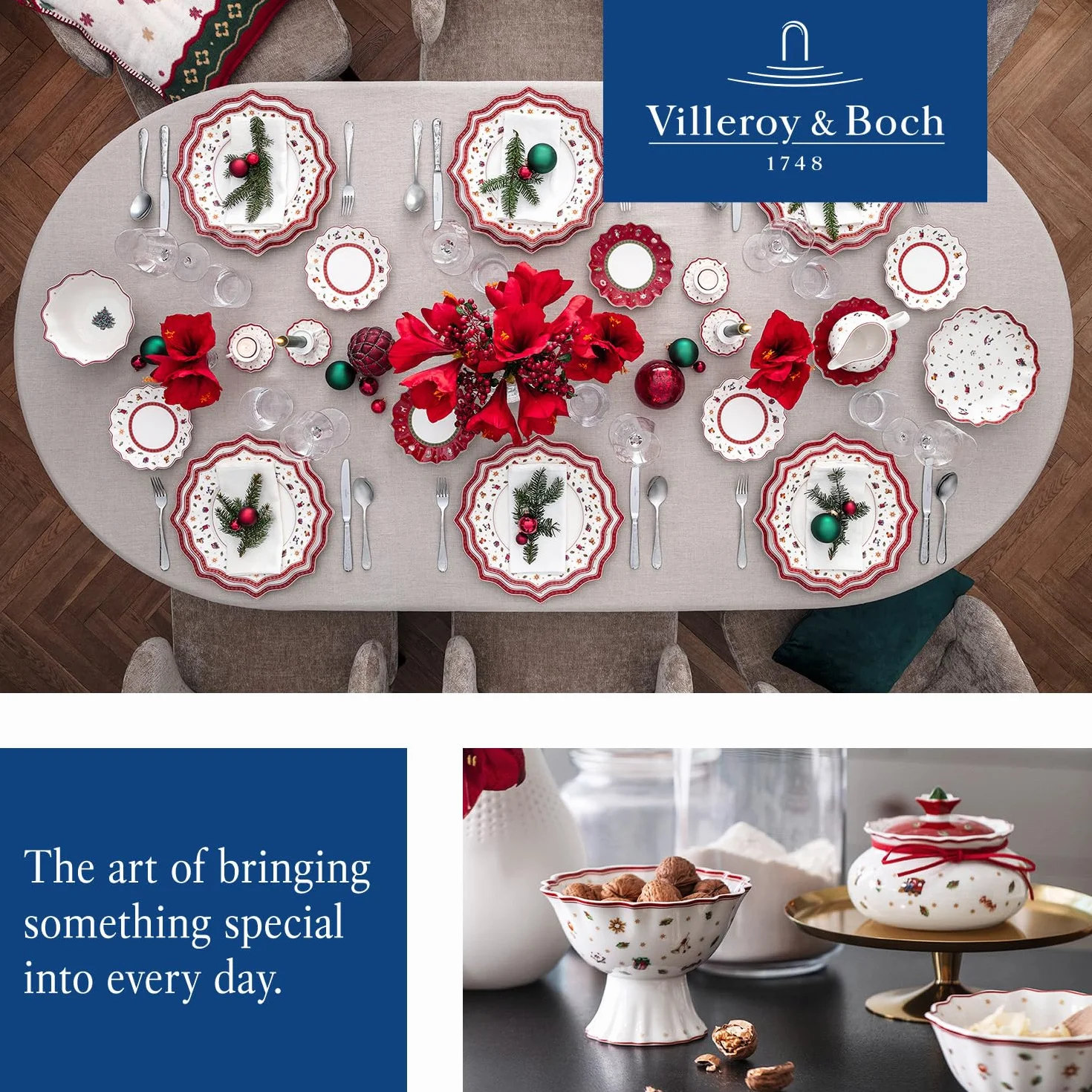 Villeroy & Boch Toy'S Delight Etażerka 3 Piętra Biały Czerwony