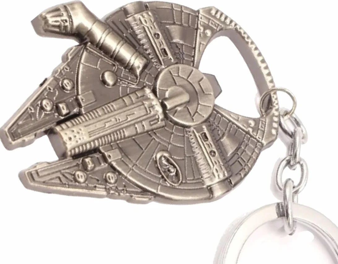 Otwieracz do butelek Millennium Falke Han Solo 60 x 45 mm brelok do kluczy stal szlachetna Star Wars prezent