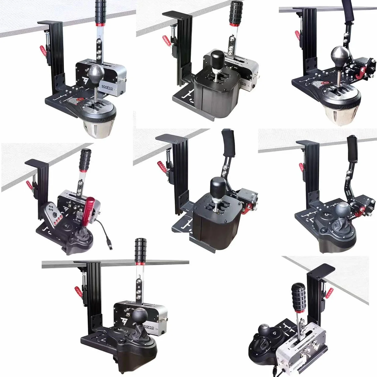Uchwyt na biurko do wyścigu Sim Shifter Hamulec ręczny Kompatybilny Logitech G Driving Force Shifter Thrustmaster TH8A Fanatec ClubSport USB
