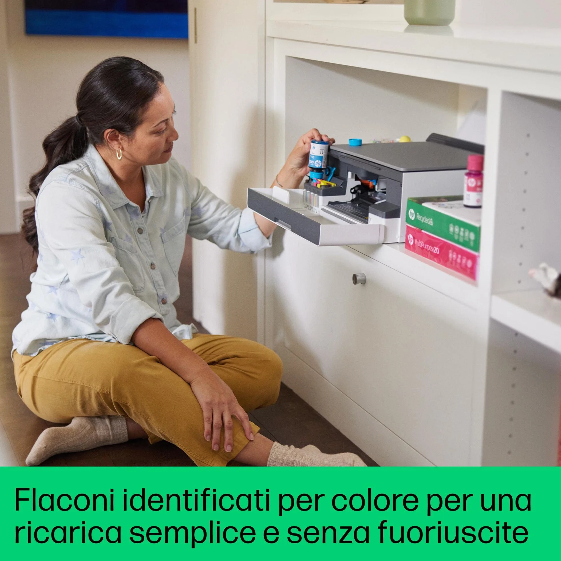 HP Smart Tank 5105 All-in-One - Stampante multifunzione - A colori - Inkjet - Ricaricabile - Legale (216 x 356 mm)