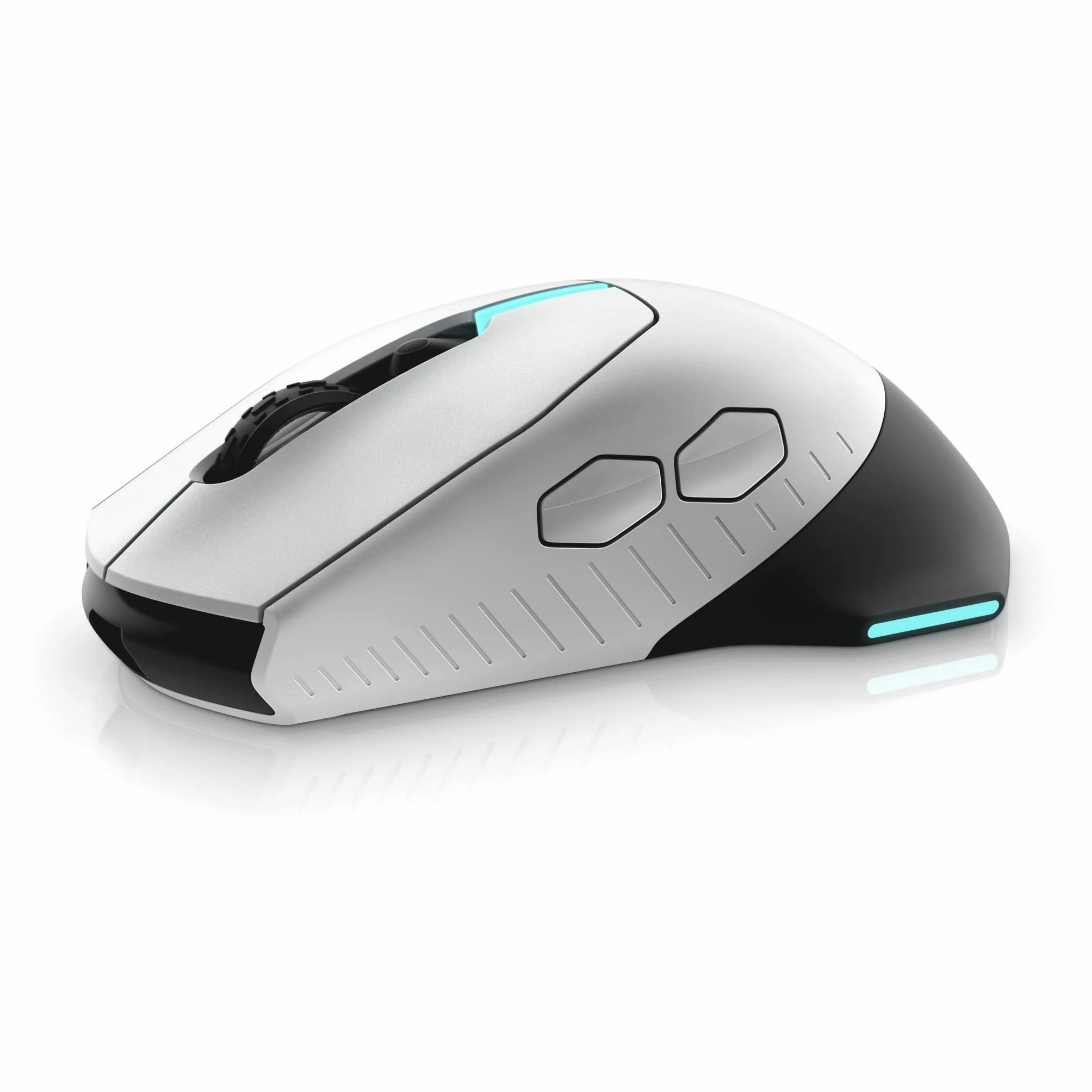 Dell Alienware 610M Wired/Wireless Gaming Mouse - AW610M (Lunar Light), biała