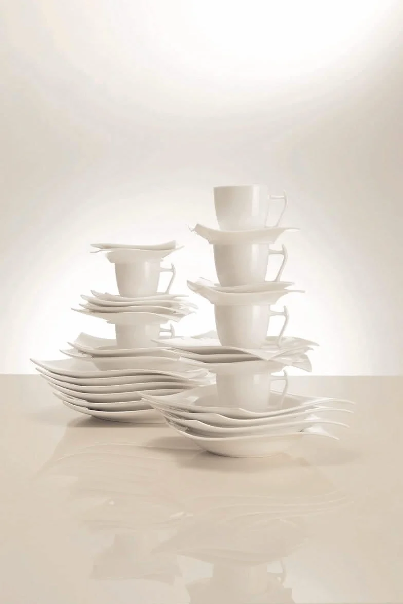 Maxwell & Williams RP00930 Motion zestaw do kawy – 12-częściowy zestaw naczyń 30 sztuk w pudełku upominkowym, porcelana