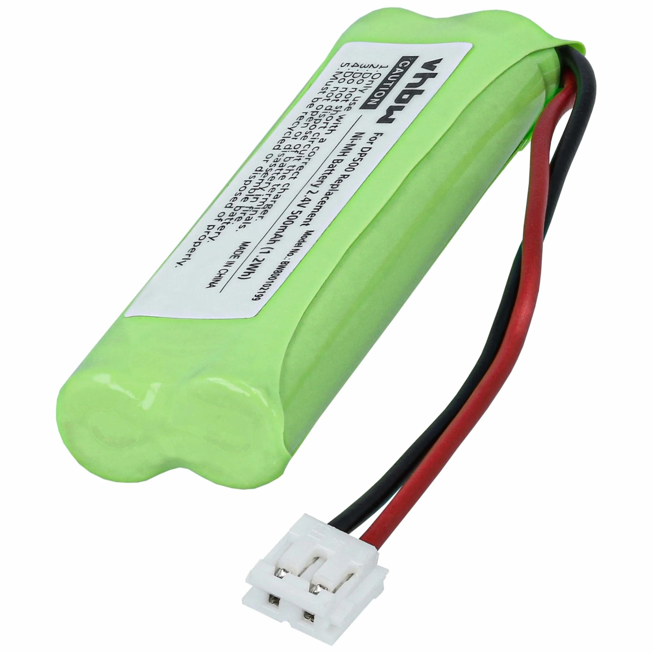 vhbw 3X NI-MH akumulator 500 mAh (2,4 V) do sieci stacjonarnej Medion MD82622, MD83001, MD83022, MD83091, MD83166, MD83274, MD83542 jak VT50AAAALH2BMJZ, GP10