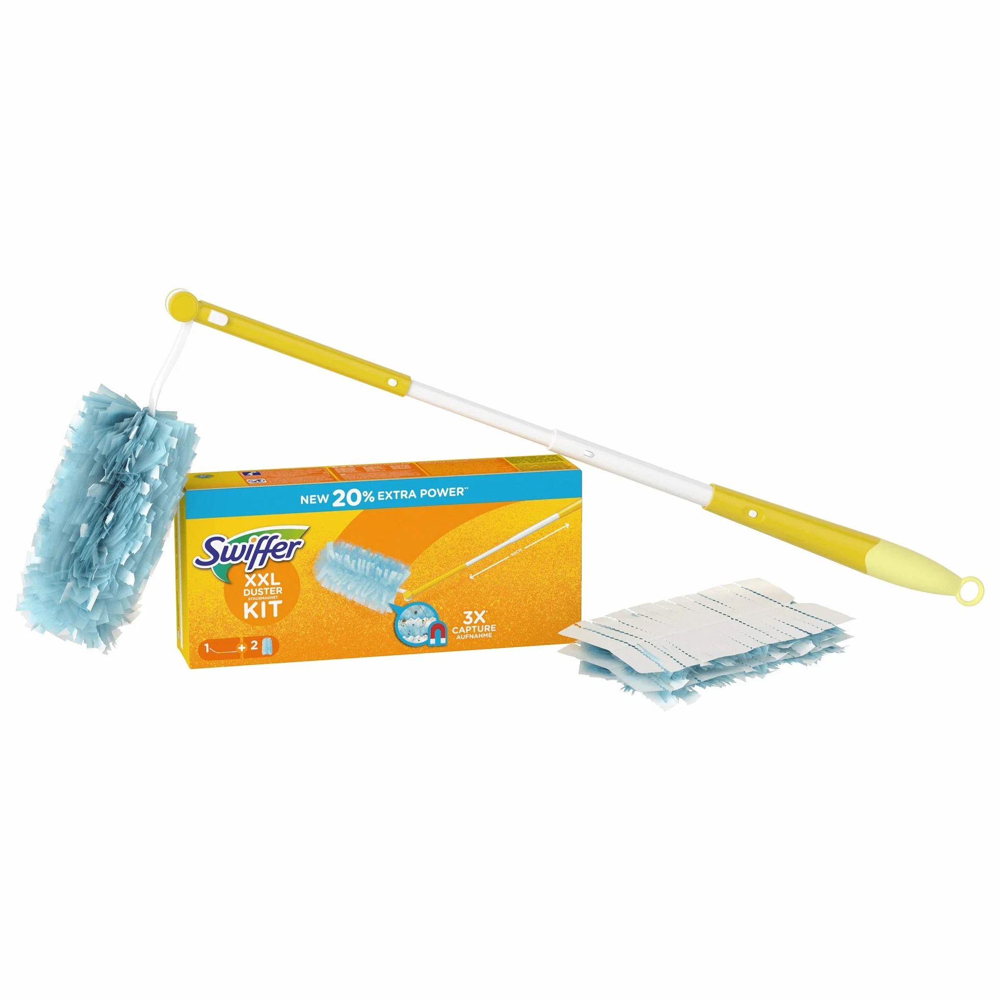 Swiffer Zestaw piór Duster + 2 wkłady, rozmiar XXL