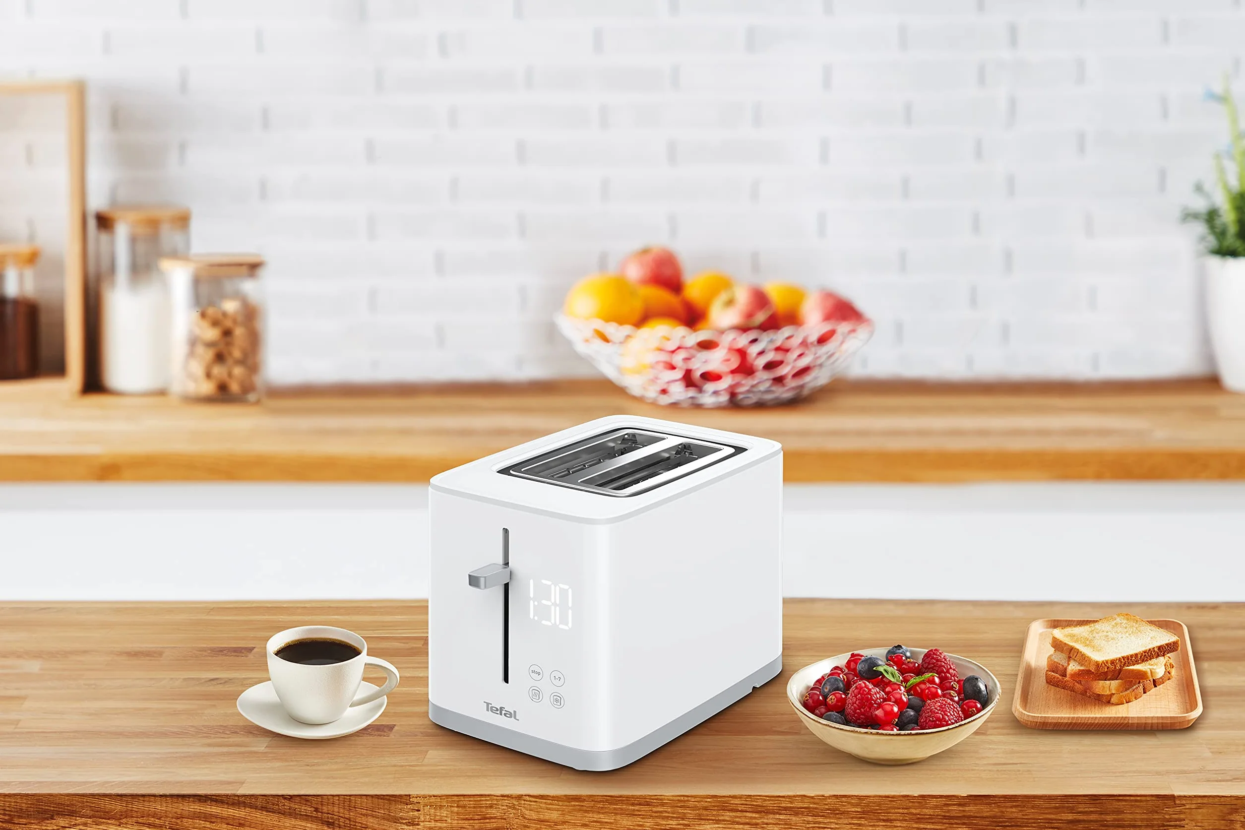 TEFAL TT6931 Sense Toster 7 poziomów opiekania biały