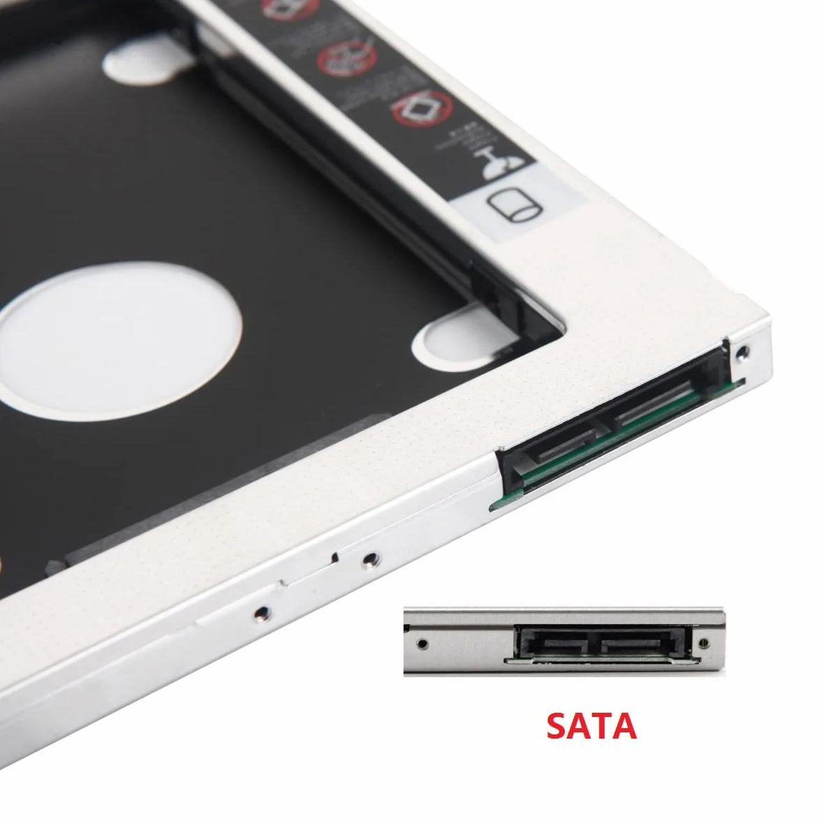 2. Optyczna rama dysku twardego HDD SSD adapter Caddy do Lenovo Thinkpad P70 P71 z ramą przedni panel montażowy metalowy wspornik