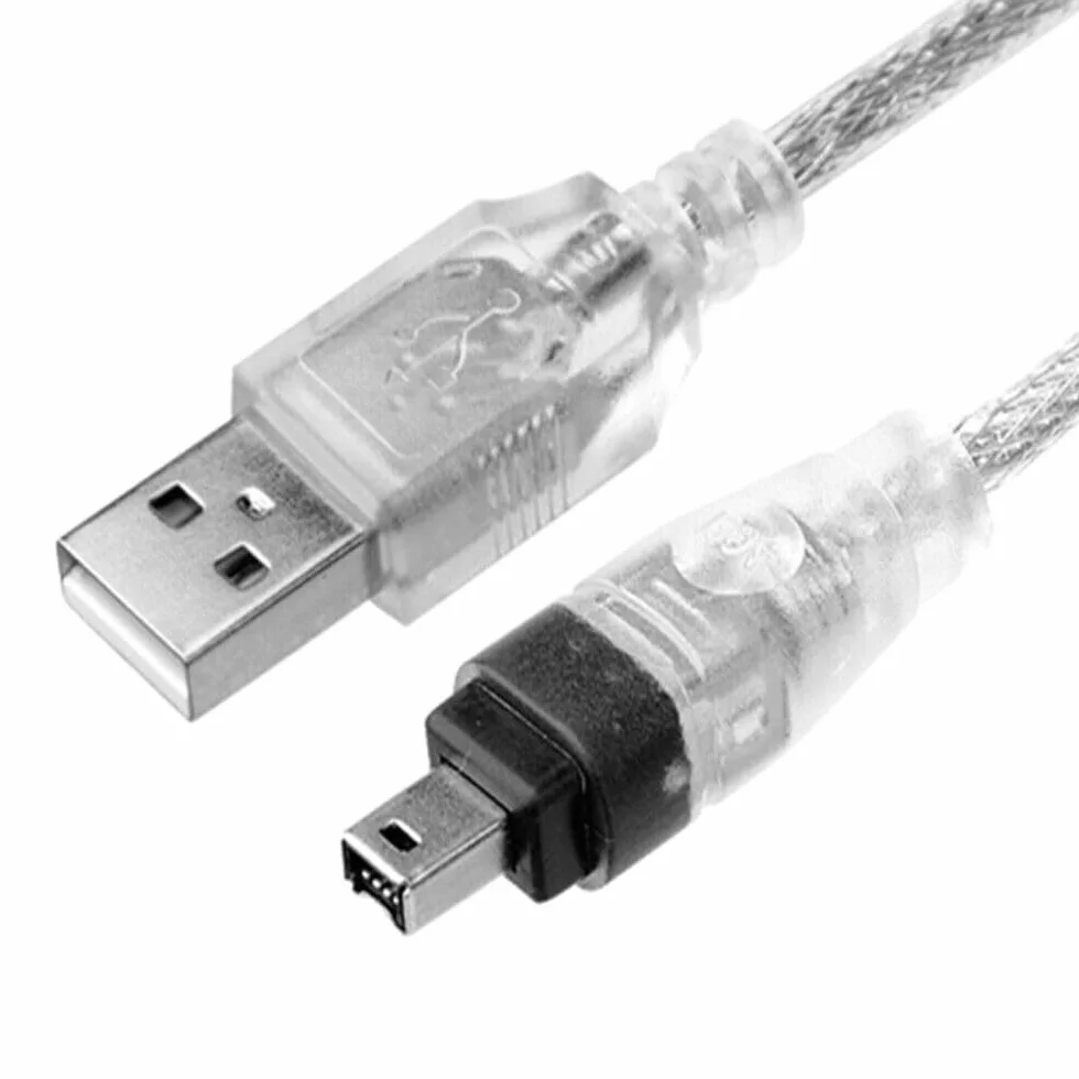 BRAVECOW USB do Firewire IEEE 1394, AM na 4-pinowy kabel 1,5 m adapter kabel kabel kamera do edycji komputera do mini kamer DV i D8 1394 cyfrowy sprzęt wideo