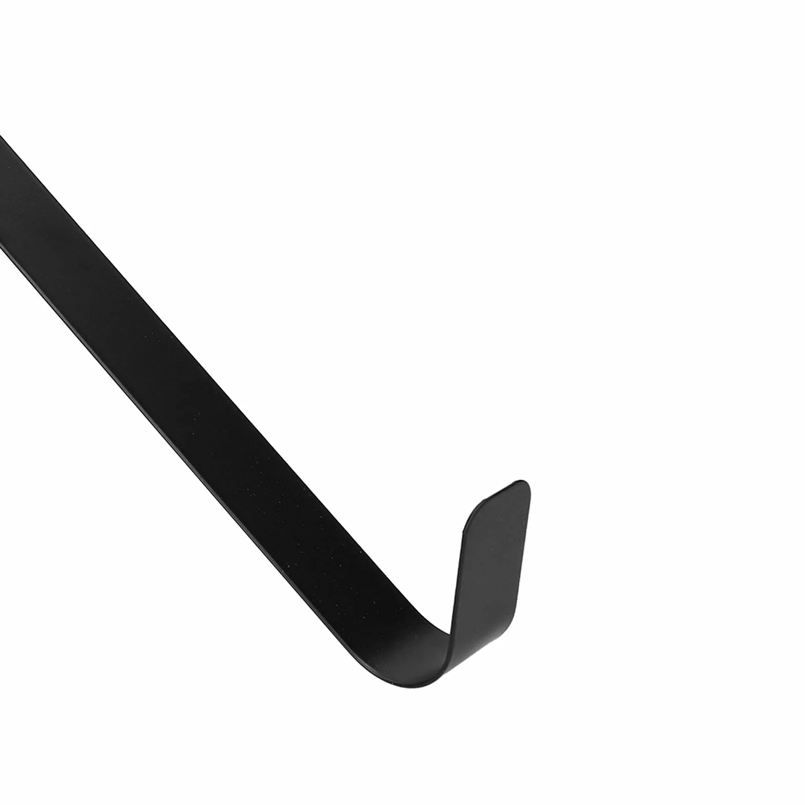 Metalowy hak na wieniec bożonarodzeniowy 39 cm czarny
