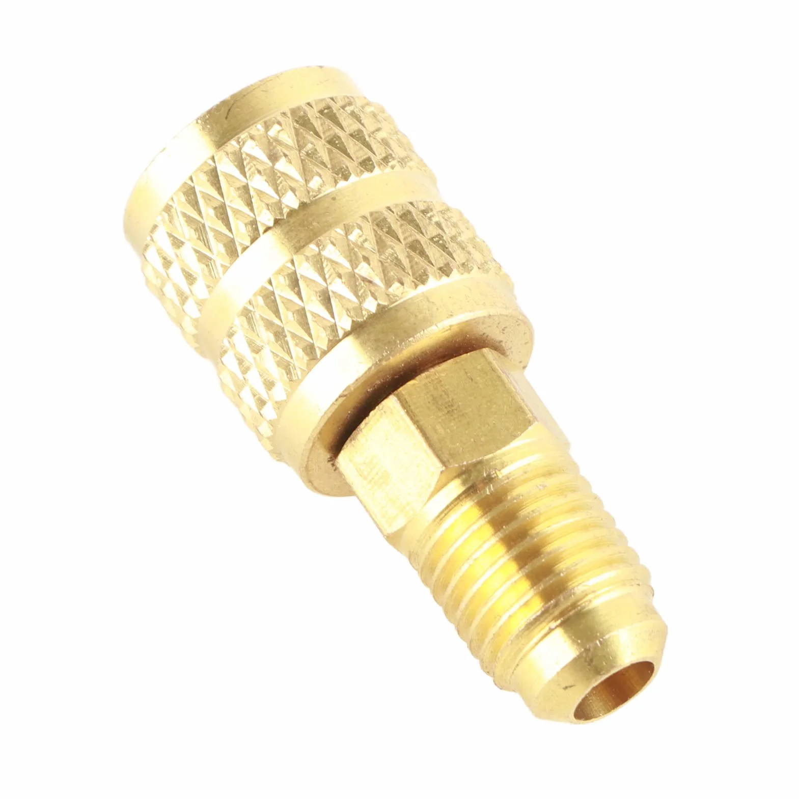 Wysokiej jakości adapter węża R410A, adapter klimatyzatora R410A, praktyczny stabilny serwis chłodzenia do klimatyzatorów R410A Mini Split (R410A zewnętrzny 1/4SAE wewnętrzny 5/16SAE)