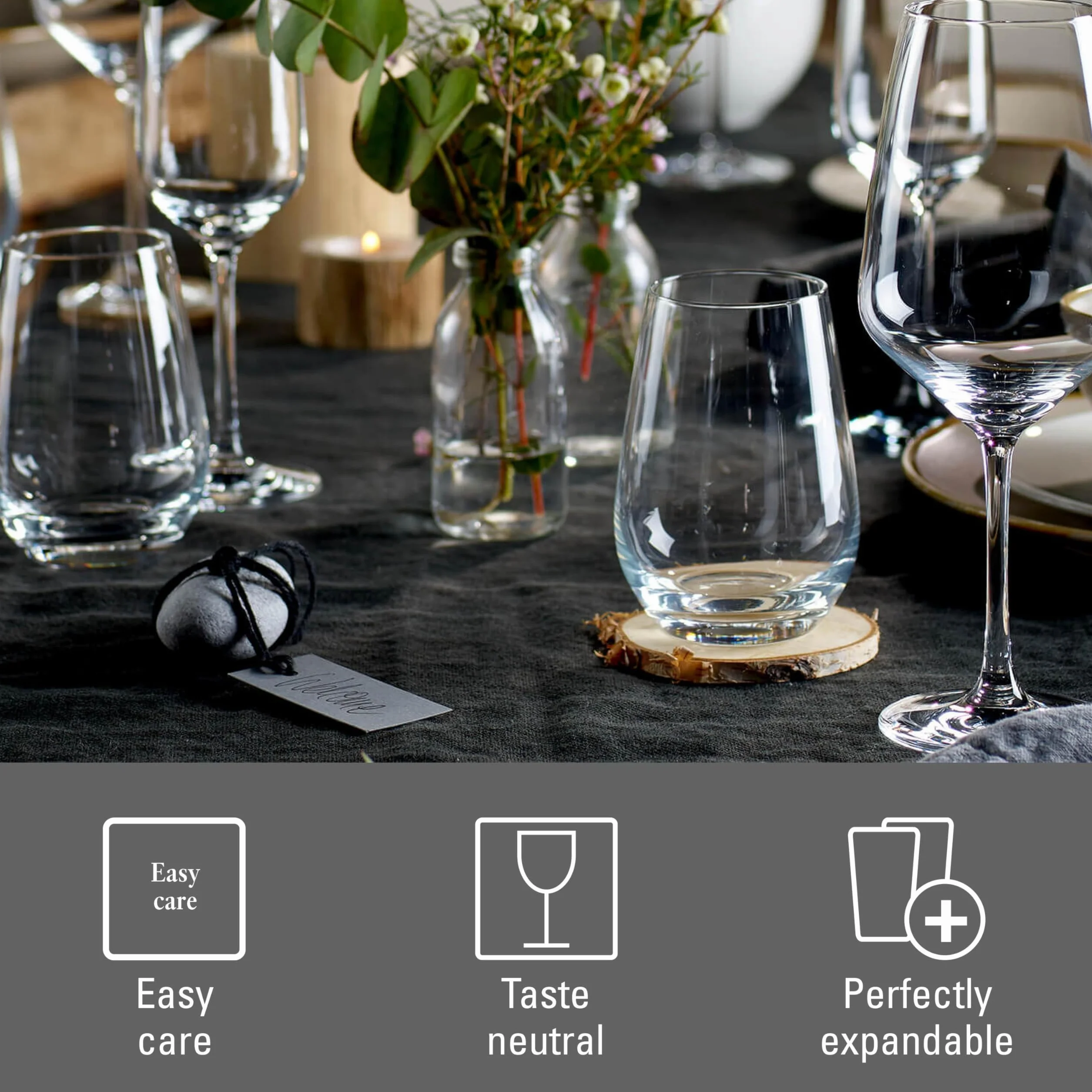 like. by Villeroy & Boch – Voice Basic, zestaw szklanek do log drinków, 4 sztuki, 397 ml, szkło kryształowe, można myć w zmywarce