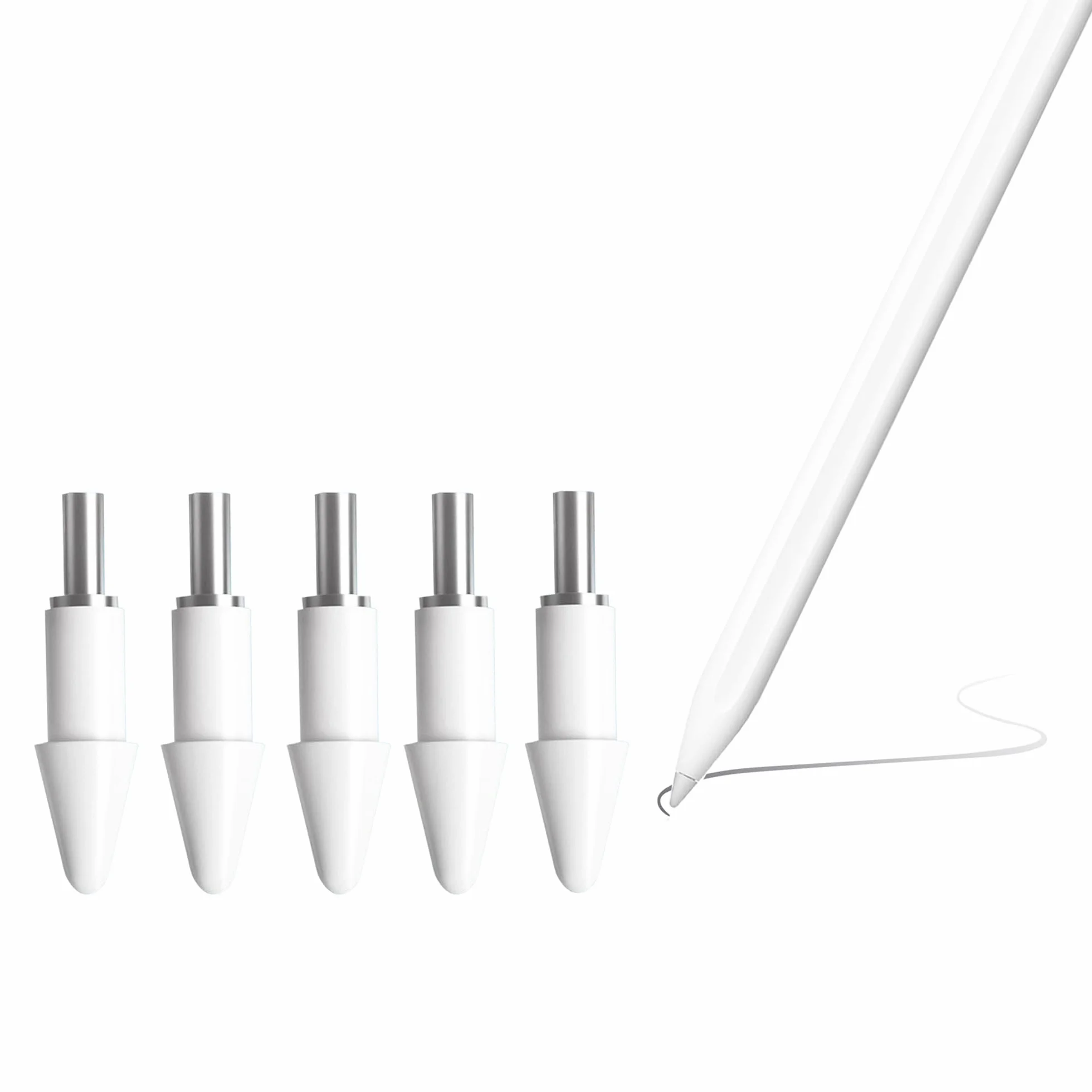 5 sztuk oryginalnych końcówek zamiennych do rysika Xiaomi Smart Pen (2. generacji), rysik, dotyk, końcówki do Xiaomi Pad 6 11", precyzyjna kontrola, przyjazne dla ekranu, białe
