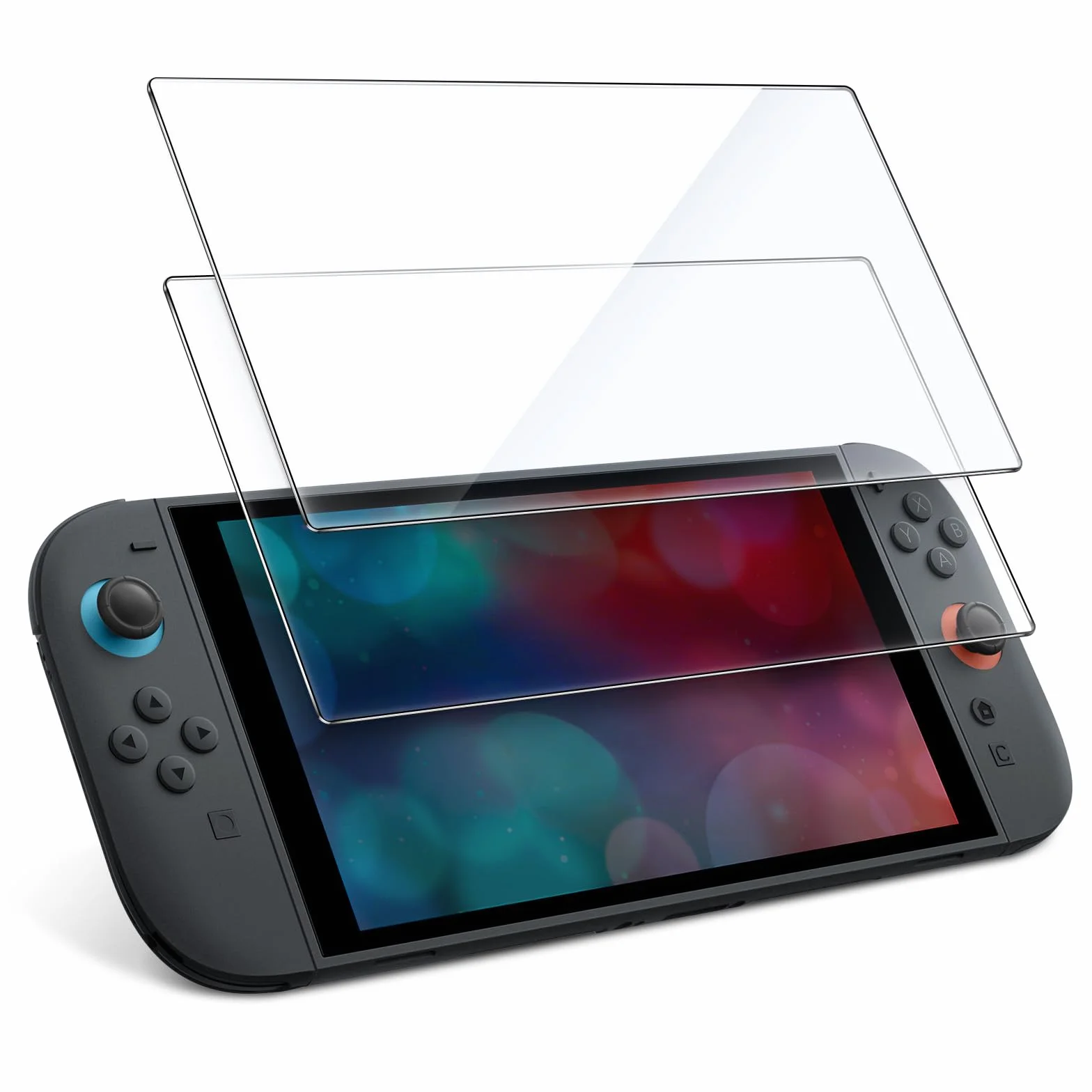 JETech Ochraniacz Ekranu dla Switch 2 2025, Film Szkło Hartowane 9H, Antyzarysowania, HD Przejaśniać, 2 Sztuki