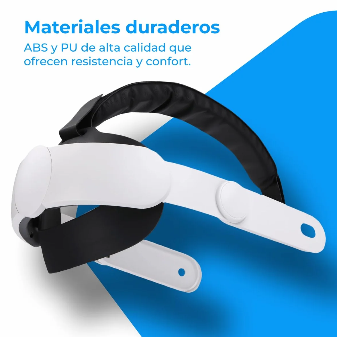 NK Pasek kompatybilny z Meta Quest 3S i Quest 3 Okulary VR - Regulowana długość, Biały