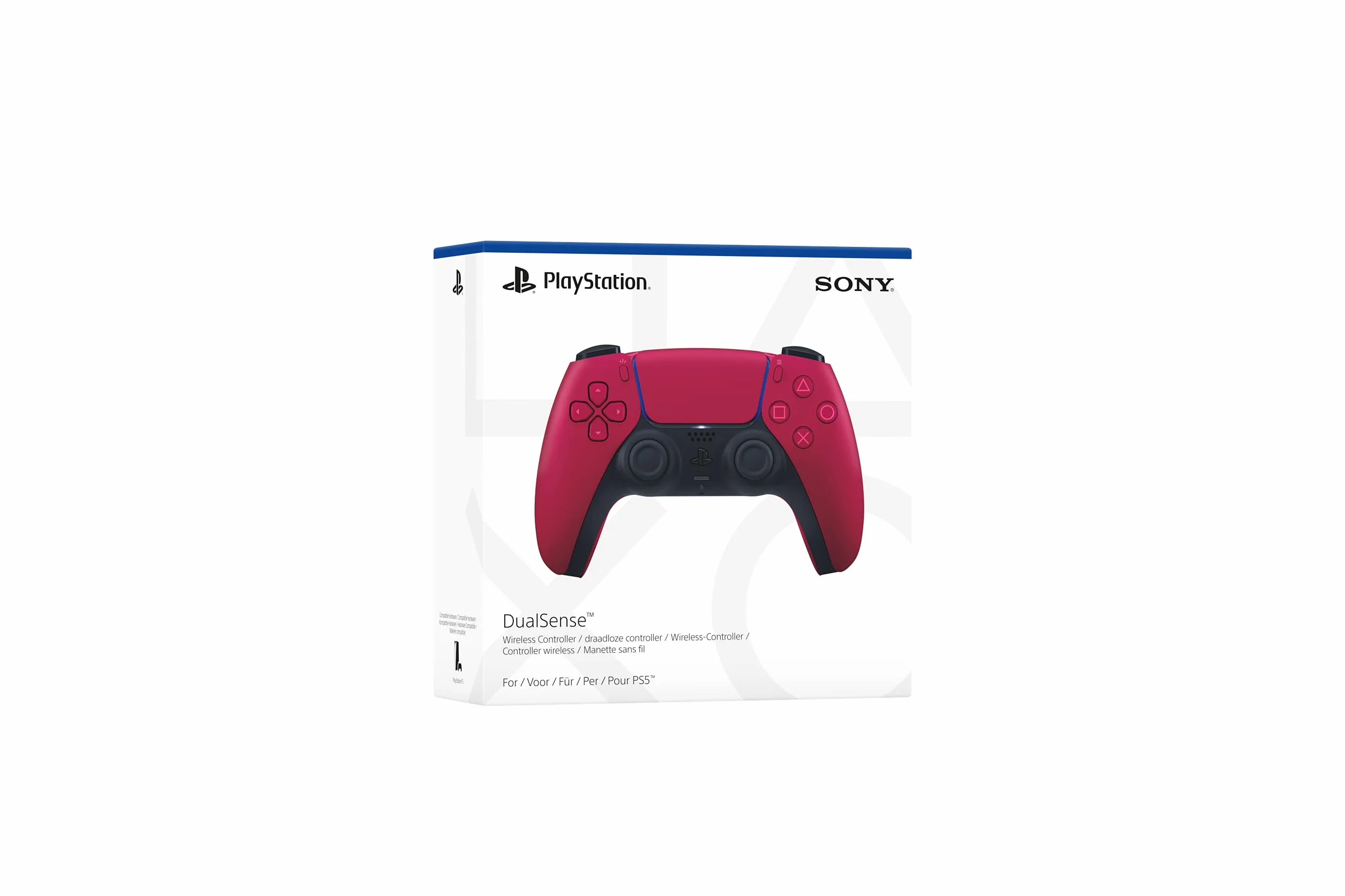 Sony Playstation 5 Dualsense Controller Cosmic Red Black