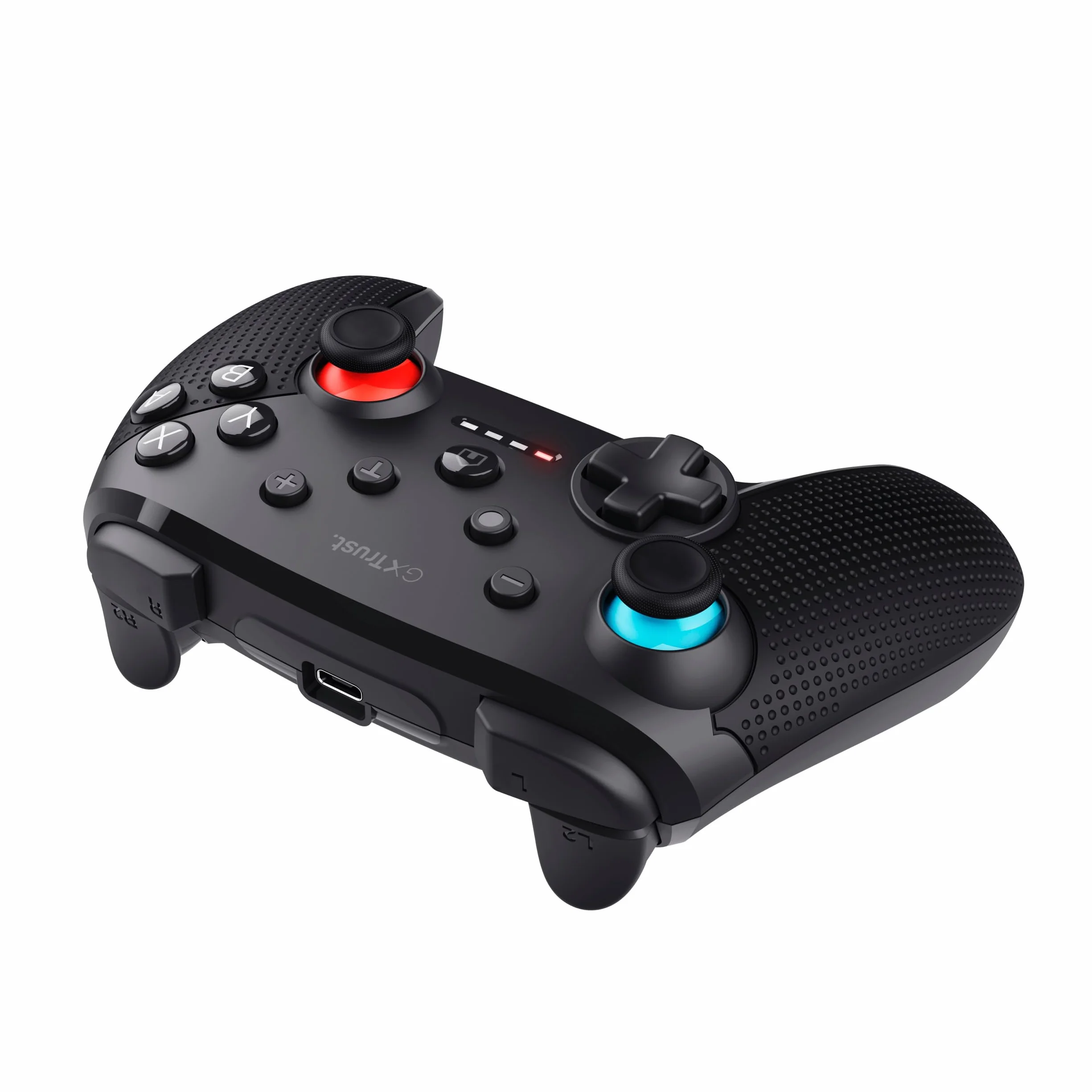 Trust Gaming GXT 1246 Muta Bluetooth Nintendo Switch, kontroler gamingowy z kablem Play-and-Charge, wibracje Dual-Shock, czas odtwarzania 15 godzin, akumulator do ładowania, do Switch Lite, OLED,