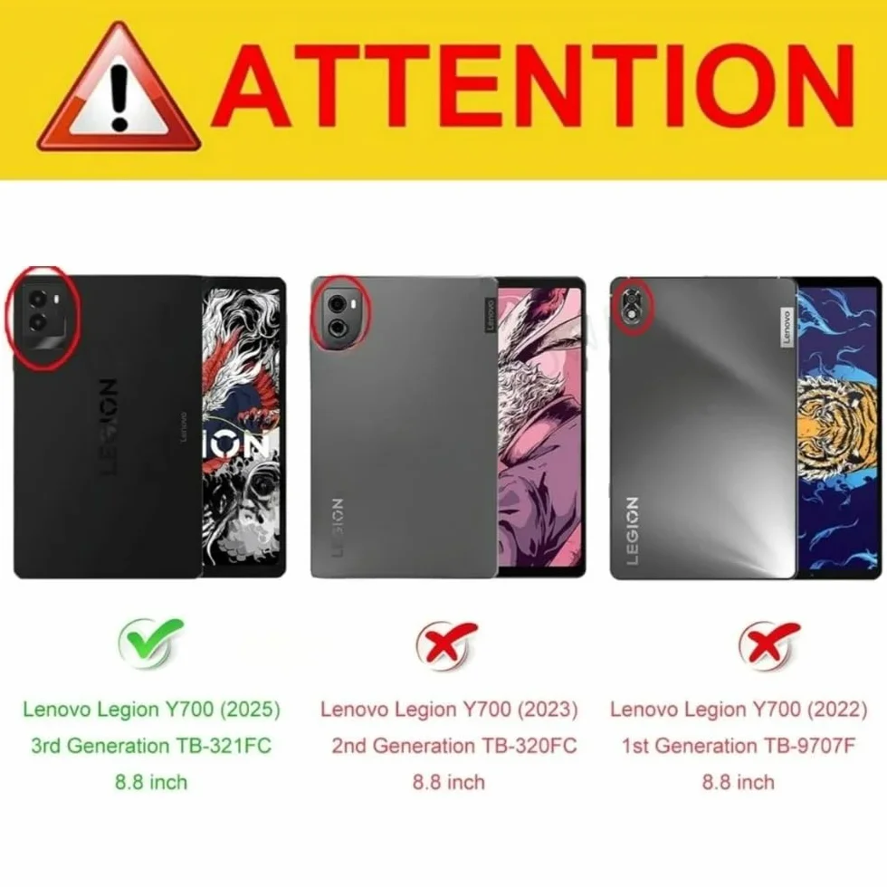 Transparent Case Suitable For Lenovo Legion Y700 2025 8.8inch TB321FU Game Tablet Back Soft TPU Airbag Cover