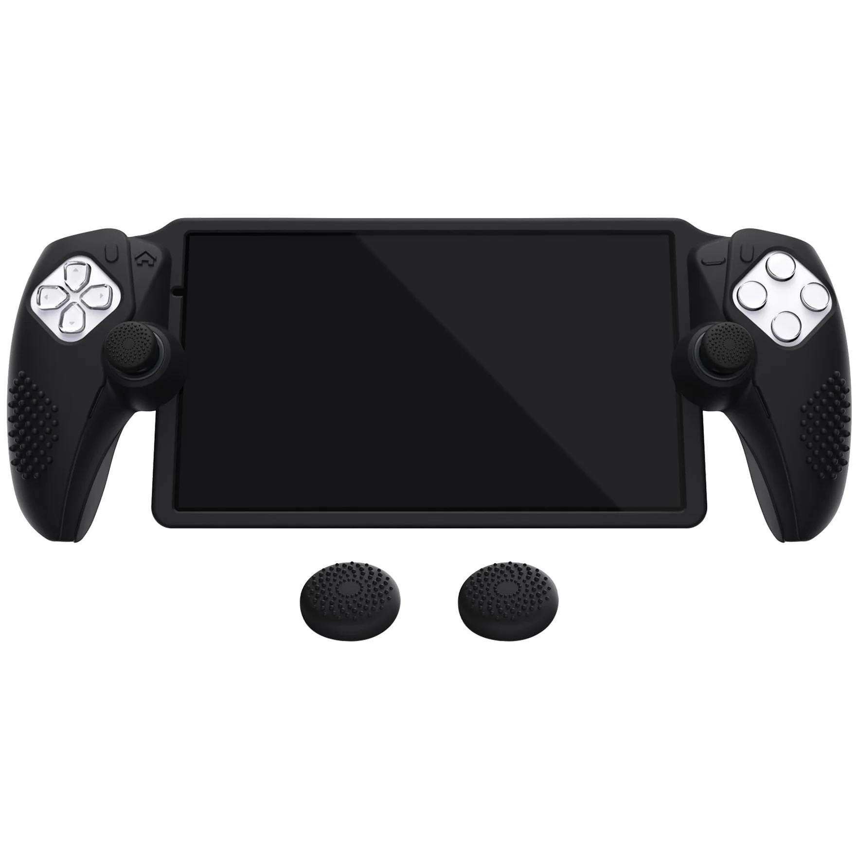 PlayVital Silikonowe Etui Ochronne do PS Portal z Thumbstick Grip Cover,Pokrowiec Console do PS Portal,Akcesoria do PS Portal-Czarny