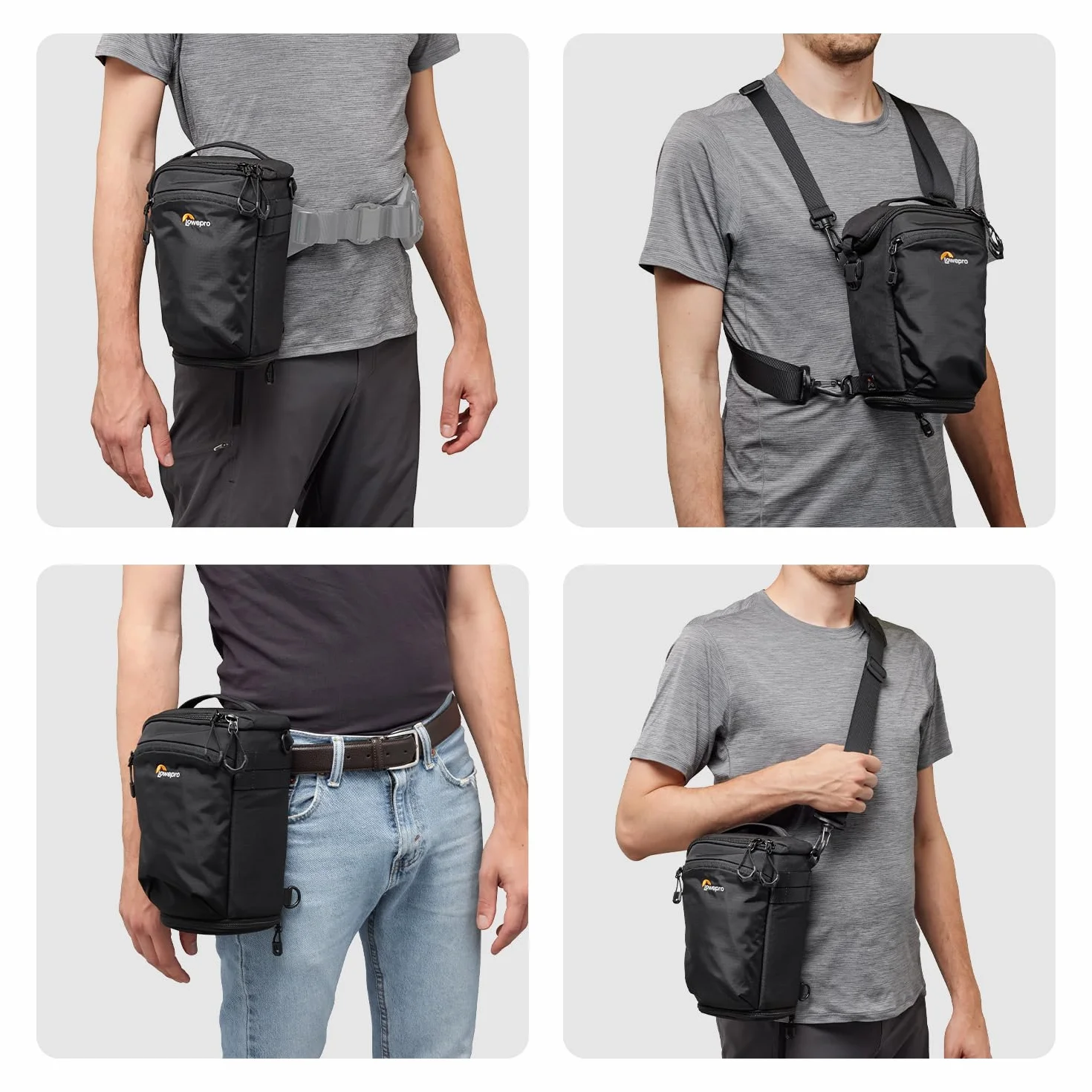 Lowepro ProTactic TLZ 70 Slim AW III Torba na aparat ładowany od góry, futerał na aparat DSLR, bezlusterkowy, Vol. 4L Dim: 31 x 10,5 x 14 cm do aparatów z dołączonym obiektywem, modułowa torba na