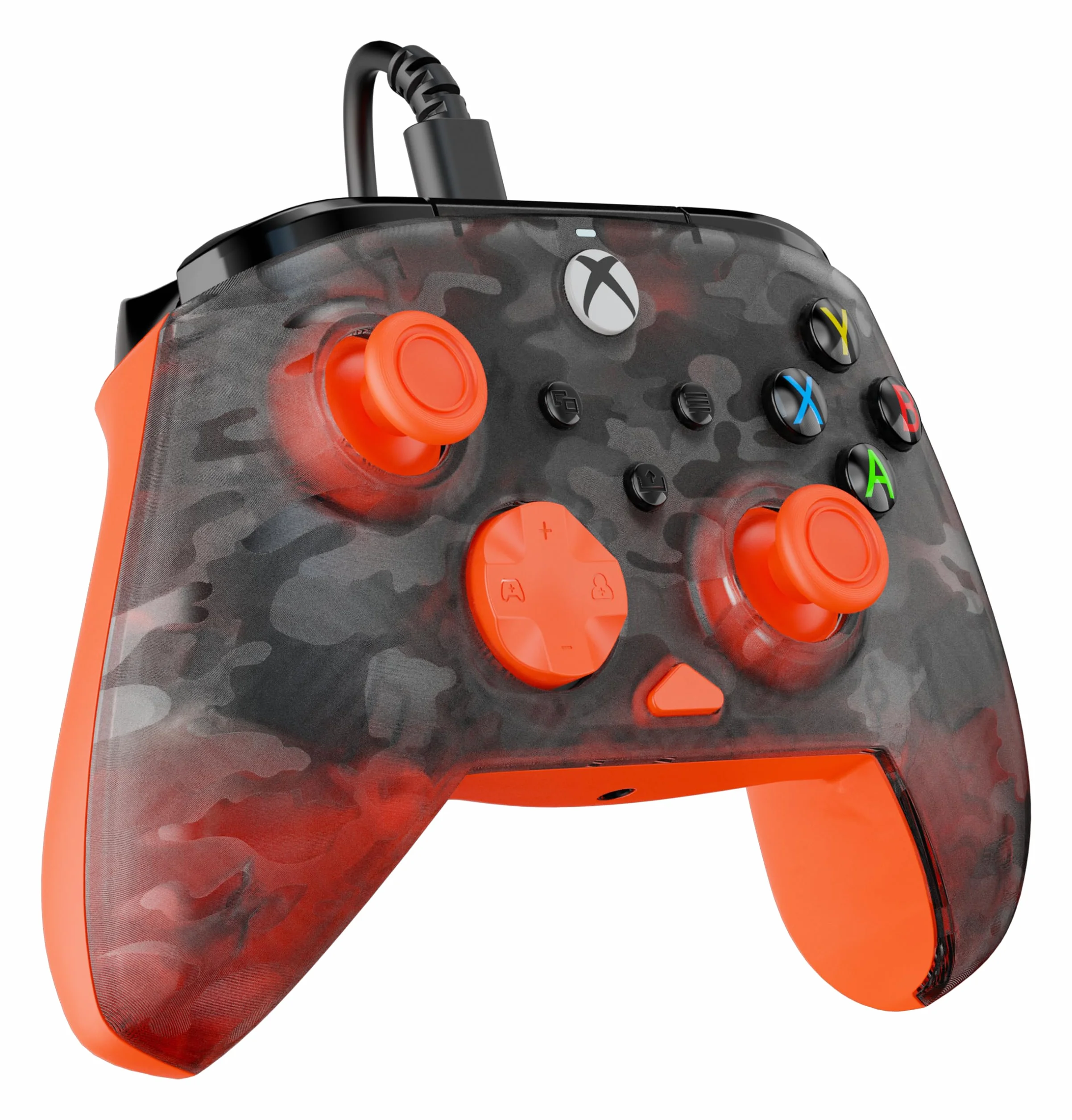 Turtle Beach Rematch Core Ghost Black Camo/Orange Wired – licencjonowany do Xbox Series X i S, Xbox One i komputerów z systemem Windows