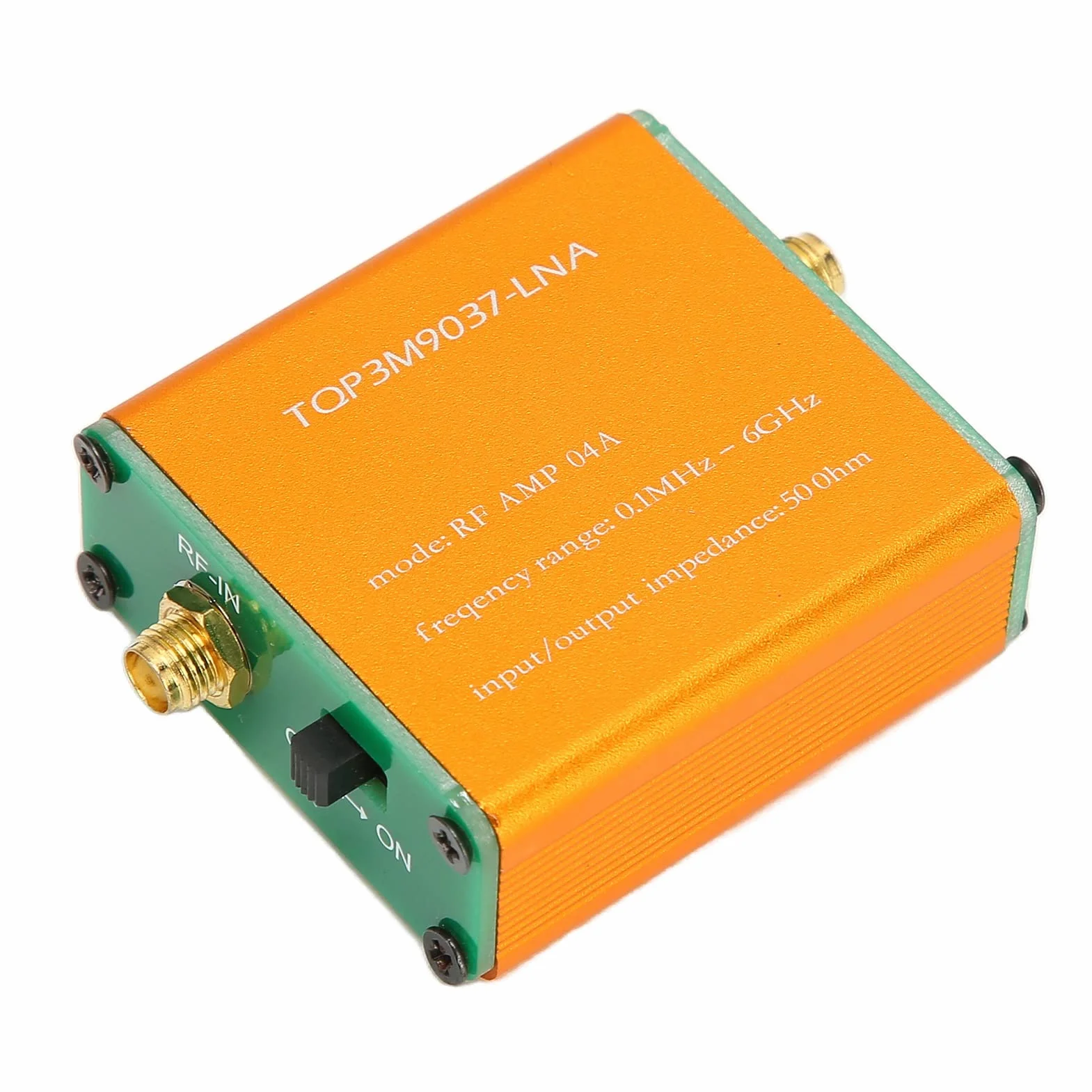 Wzmacniacz HF, moduł LNA wzmacniający 20DB wzmacniacz audio wzmacniacz RF 0,1MHz-6GHz, do fal krótkich FM radia UKF oprogramowanie zdefiniowane przez radio (Dostarczany z jednym)