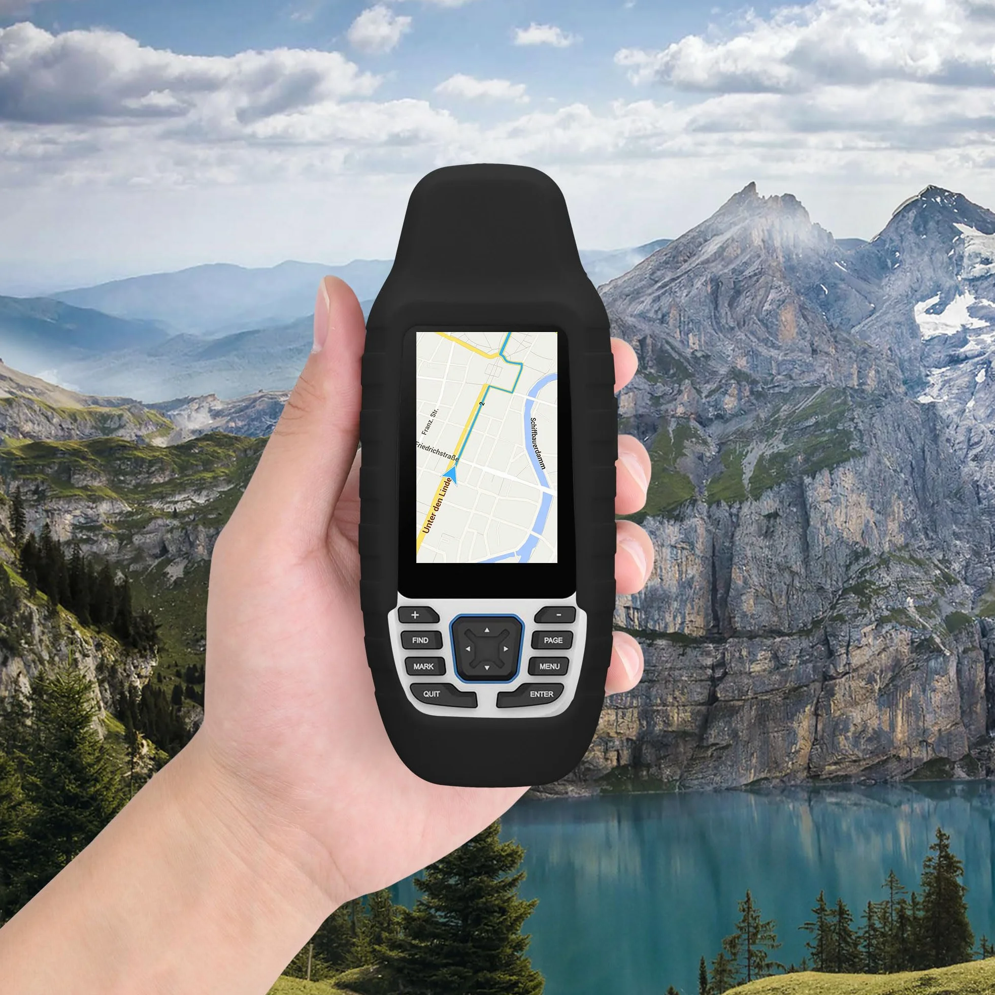 kwmobile Etui kompatybilne z Garmin GPSMAP 79S / GPSMAP 79SC - etui ochronne do urządzenia ręcznego GPS w kolorze czarnym