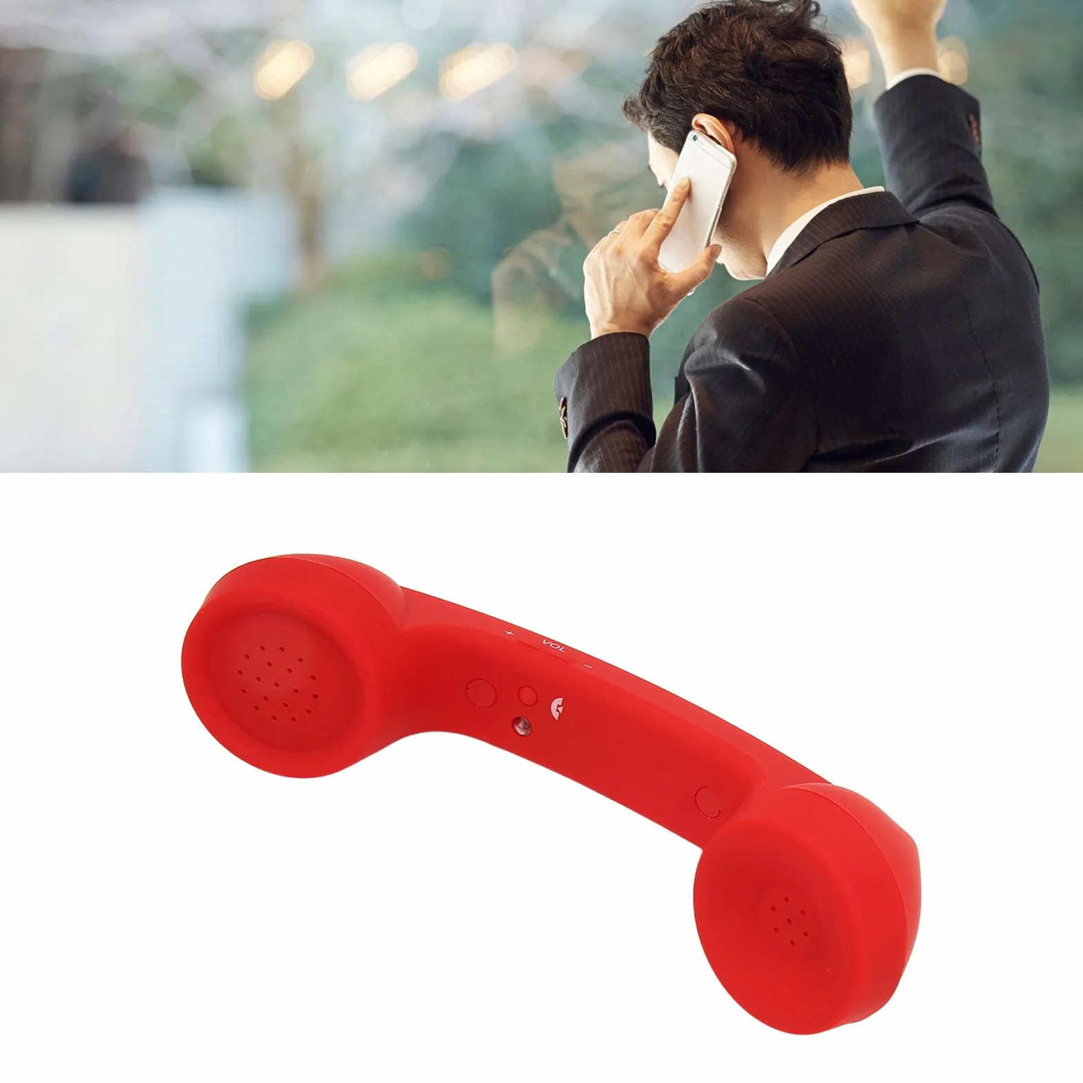 Bezprzewodowa Słuchawka Telefoniczna w Stylu Retro, Przewodowe Słuchawki Odporne na Promieniowanie Słuchawki, Klasyczne Bezprzewodowe Słuchawki Telefoniczne Bluetooth w Stylu