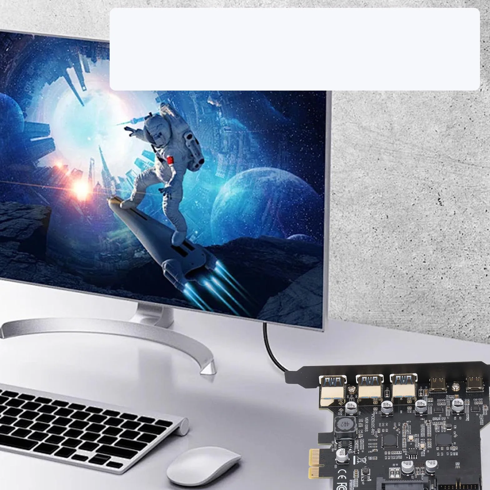 Karta PCIe na USB 3.2 Gen 2 z szybkością 20 Gb/s, 5 Portów USB (3 USB Typu A 2 USB Typu C), Karta rozszerzeń PCI Express dla Systemu dla Systemu Linux dla Systemu OS X PC