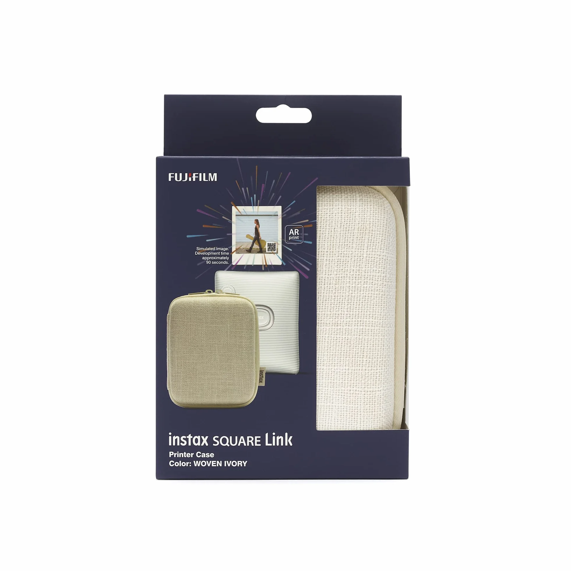 instax Etui na drukarkę do smartfona SQUARE Link, tkana kość słoniowa