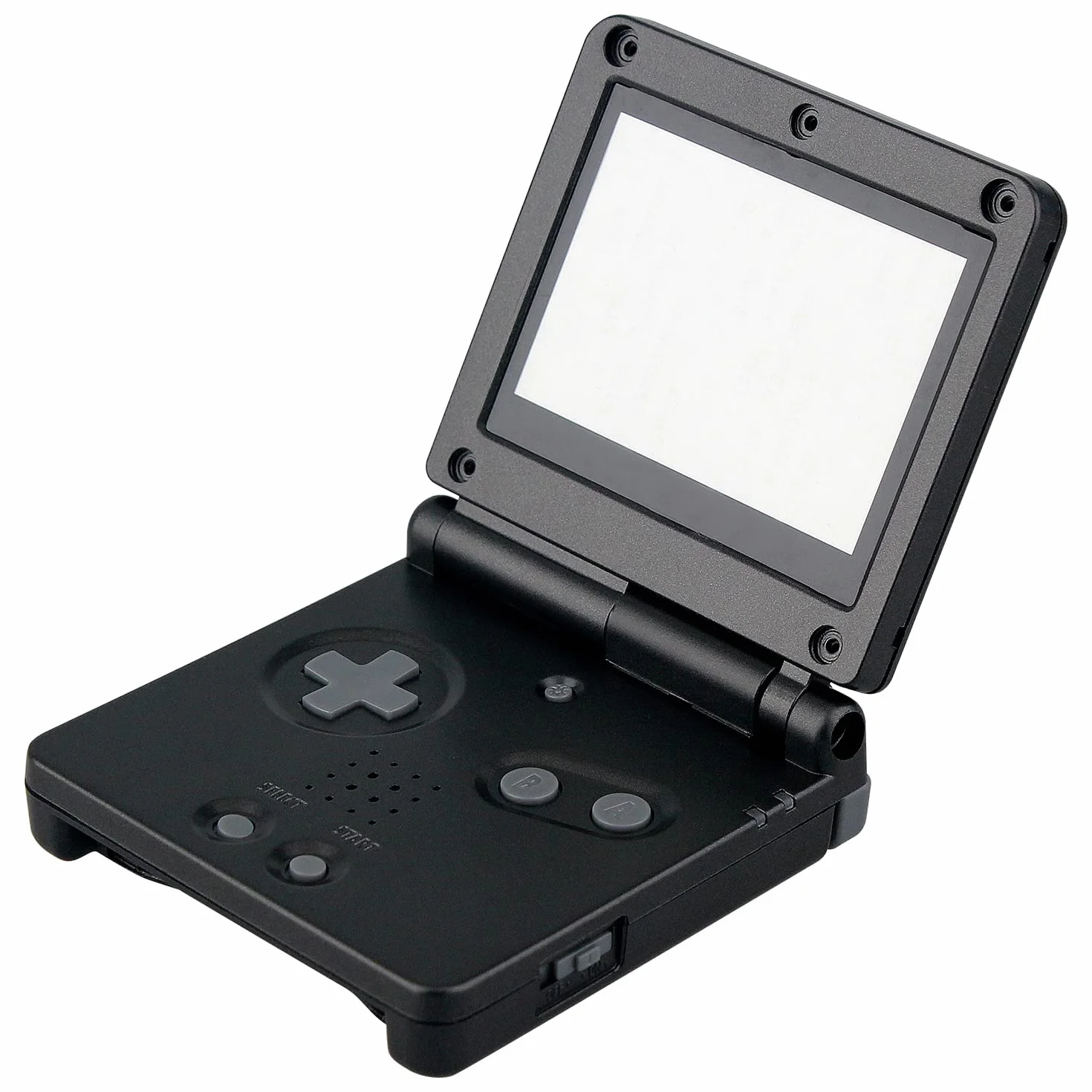 OSTENT Pokrowiec na całą obudowę kompatybilny z Nintendo GBA SP Gameboy Advance SP, czarny, Nowoczesny
