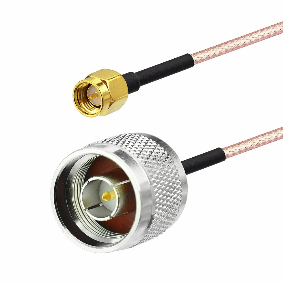 Superbat SMA męski na typ N męski RG316 kabel 50 cm, 50 omów, przedłużacz anteny z 5 adapterami do anteny sufitowej/zewnętrznej/stacji bazowej, routera bezprzewodowego, klucza RTL SDR USB, odbiornika