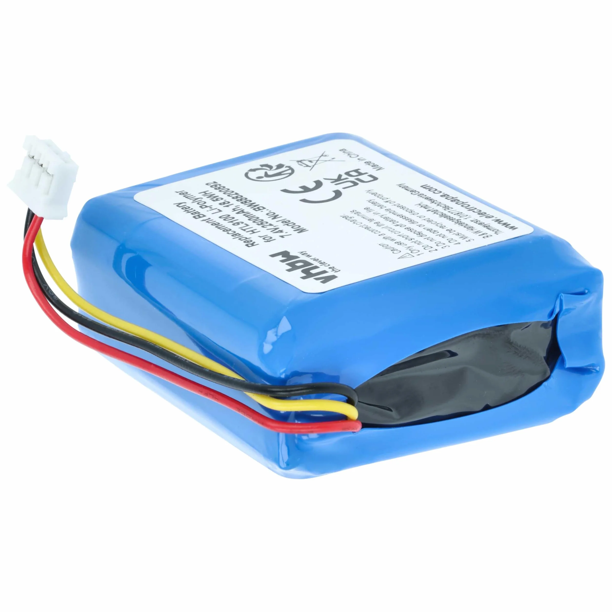 vhbw Bateria zamienna do Philips 104050-2S, 2ICP11/41/54 do głośników głośników głośników (2500 mAh, 7,4 V, litowo-polimerowy)