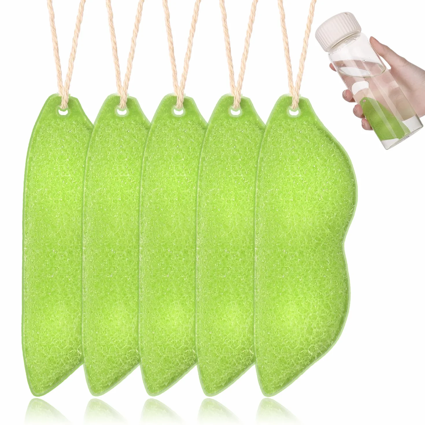 Beans Bottle Cleaning Sponge Srodek do Czyszczenia Butelek z Kulka Ceramiczna Wielokrotnego Uzytku Szczotka z Gabka