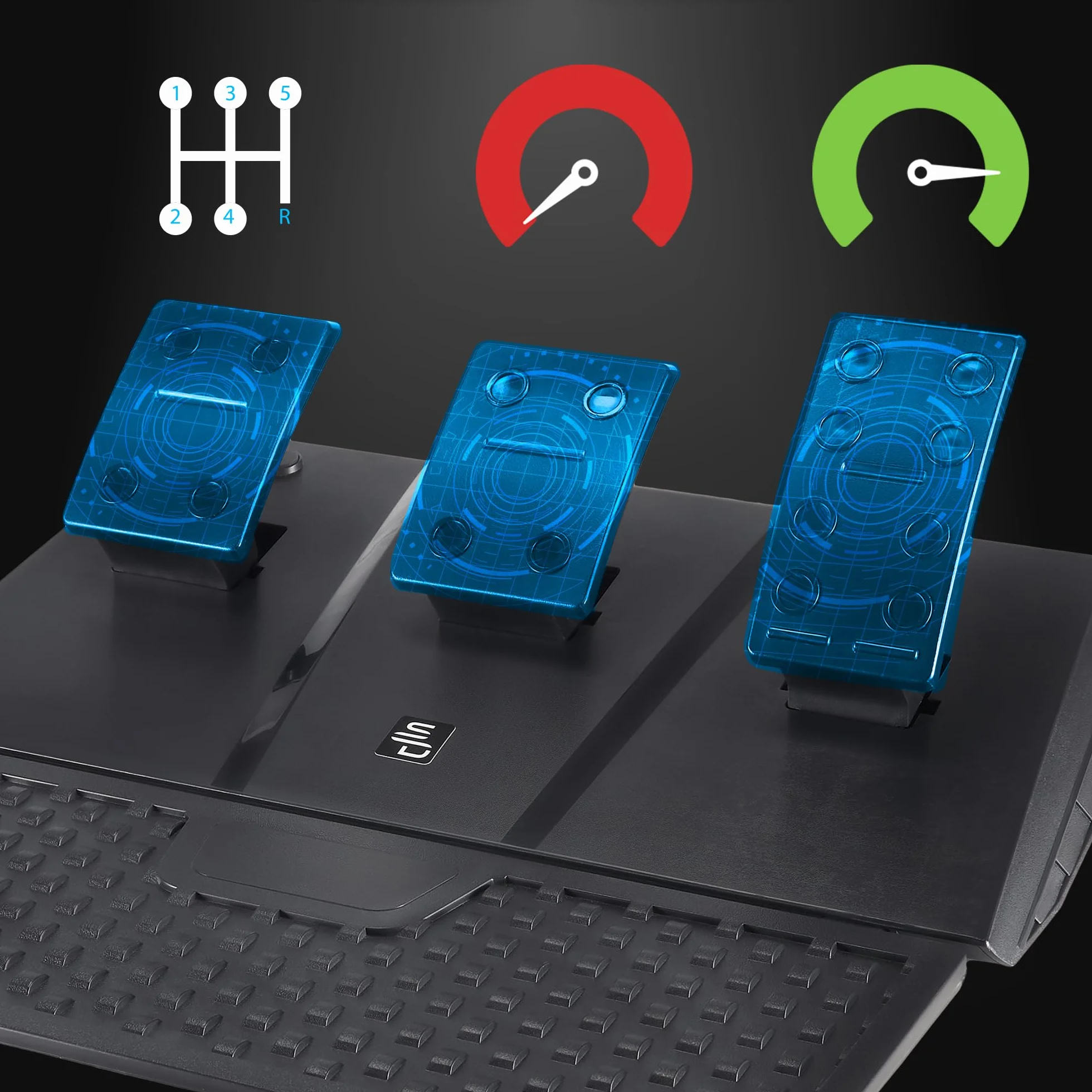 Subsonic Gs850-X Koło wyścigowe z ręczną manetką 3 pedały wiosła Xbox Series X/S PS4 Xbox One