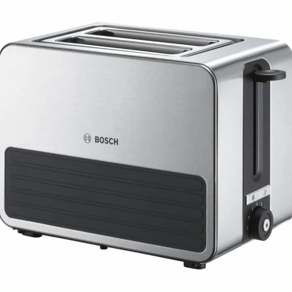 Bosch TAT7S25 kompaktowy toster 2 kromki 1050W stal nierdzewna
