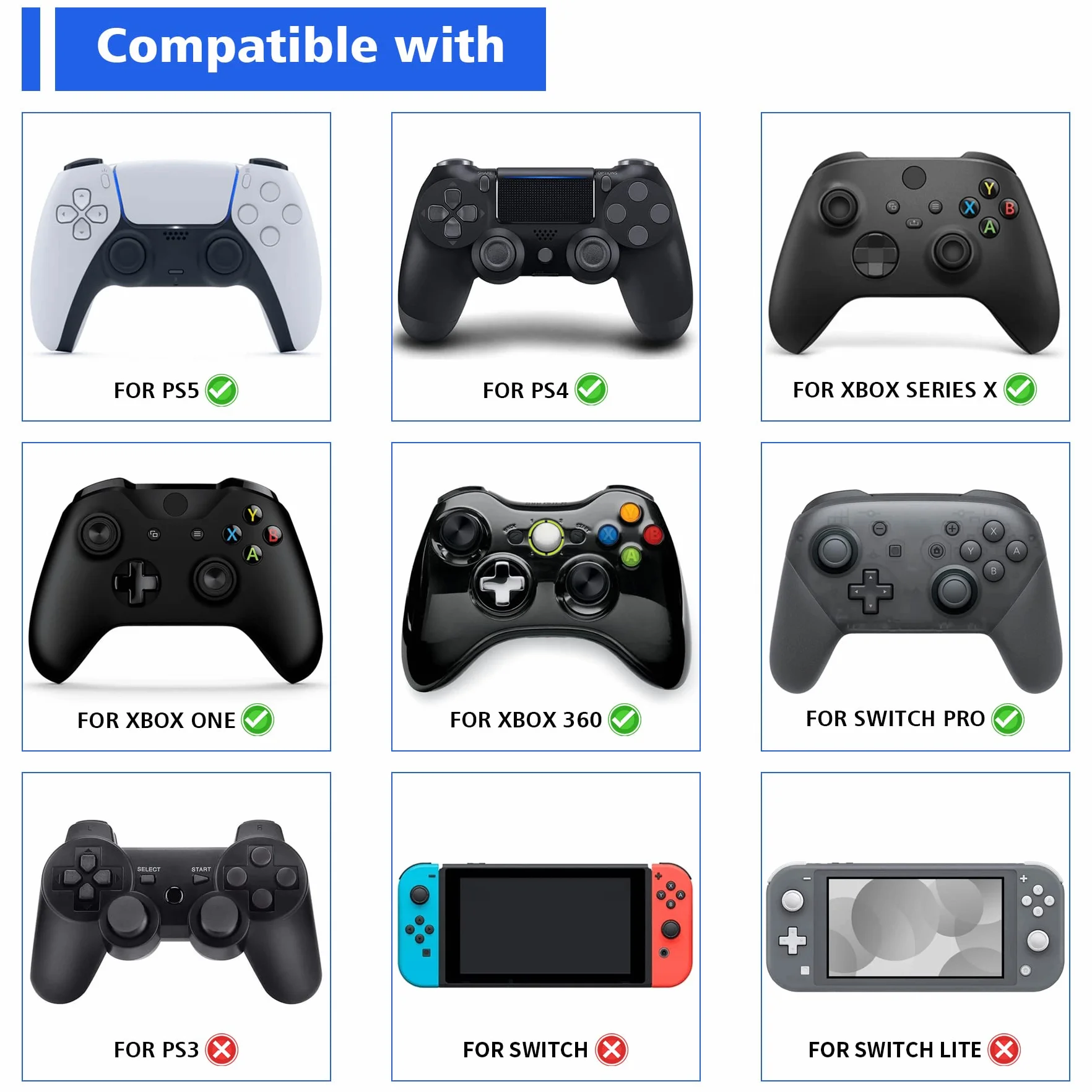 PlayVital 4PCS Thumb Grip Caps do ps5 Controller Nakładki na kciuk do ps4,Analogowa Osłona Sztyftu kompatybilny z Xbox Series X/S,Uchwytami na Kciuki do Switch Pro-Jasny Fiolet