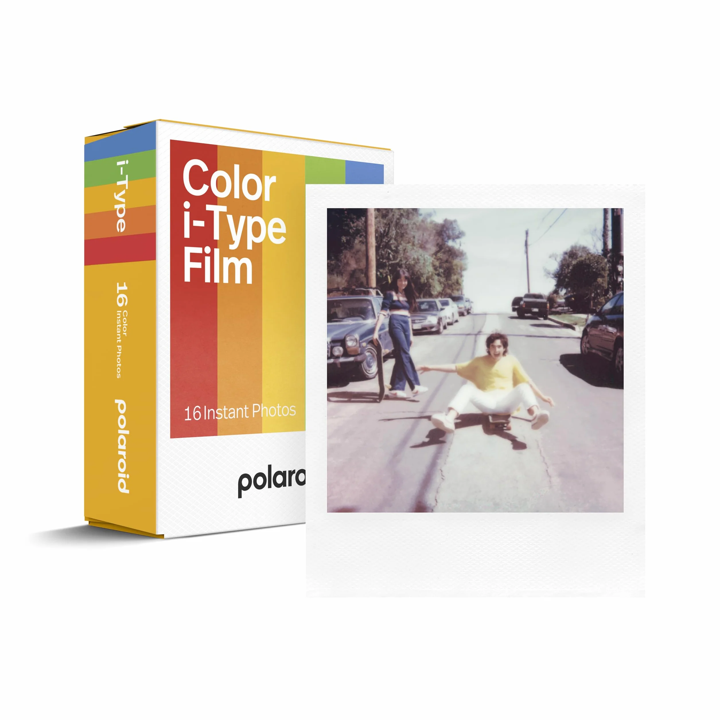 Polaroid Color I-Type 6009 Film do Aparatów Natychmiastowych, Biały, 16 Sztuk