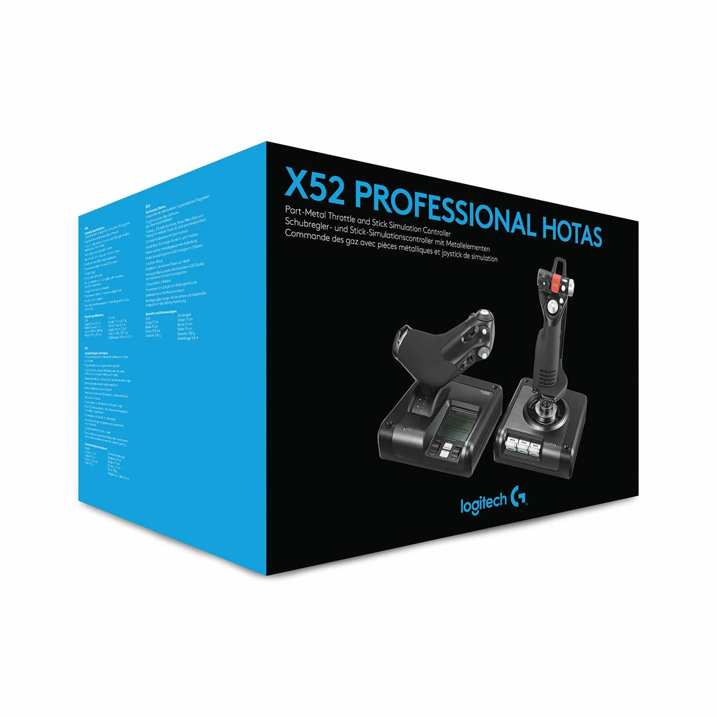 Logitech G Saitek X52 Pro Flight Control System kontroler joystick PC Czarny srebrny
