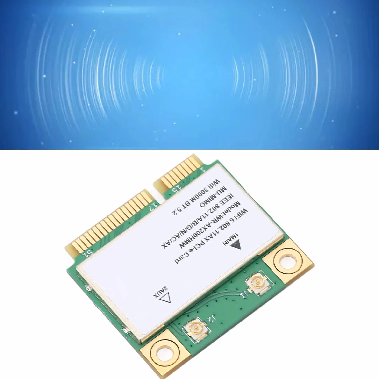 AX200HMW 2.4G/5G WiFi6 Bluetooth 5.2 Mini PCI-E Karta Bezprzewodowa 802.11 A/B/G/N/AC/AX do Laptopa