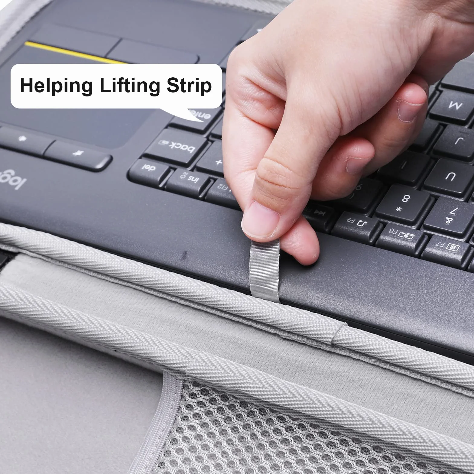 XANAD Etui do Logitech MX Keys Mini / K380 / K400 Plus bezprzewodowa klawiatura etui do biura, na spotkania, podróże służbowe i podróże