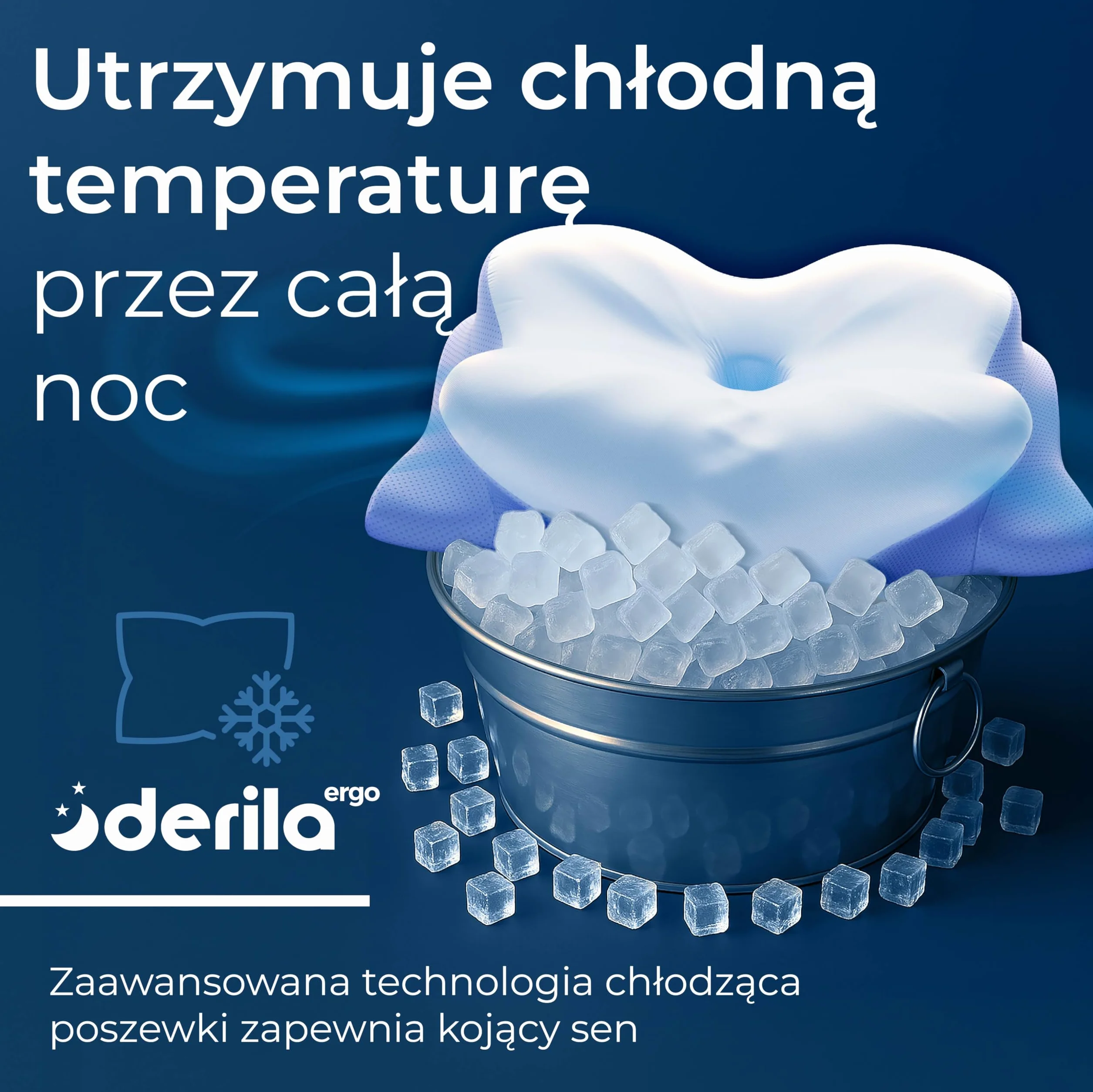 Derila Ergo Poduszka z Pianki Pamięciowej Szyjnej, Kształt Motyla, Technologia Chłodzenia, Idealna dla Wszystkich Sposobów Spania