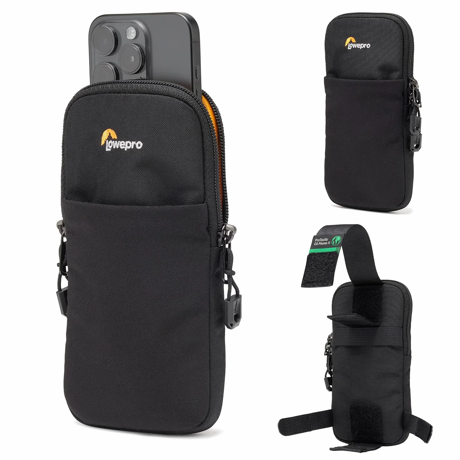 Lowepro ProTactic CS Phone III stojak kompatybilny z ProTactic 350/450 III, do telefonów z ekranem do 6", wymiary wewnętrzne 17 cm x 2 cm x 9 cm