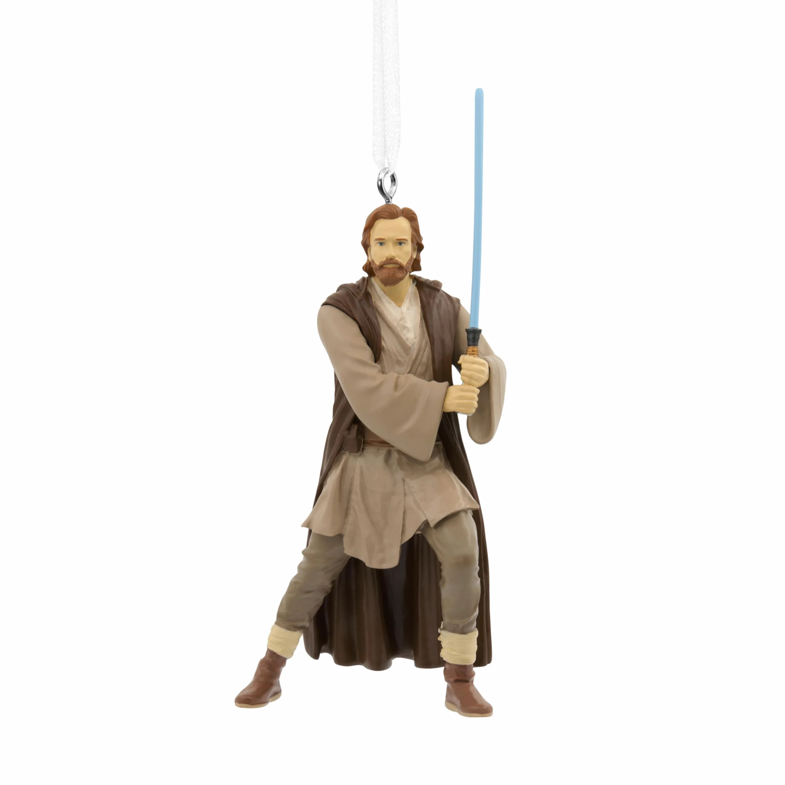 Hallmark Gwiezdne Wojny Obi-Wan Kenobi wisząca ozdoba, dekoracja choinki z żywicy, wisząca ozdoba bożonarodzeniowa, prezenty na Boże Narodzenie