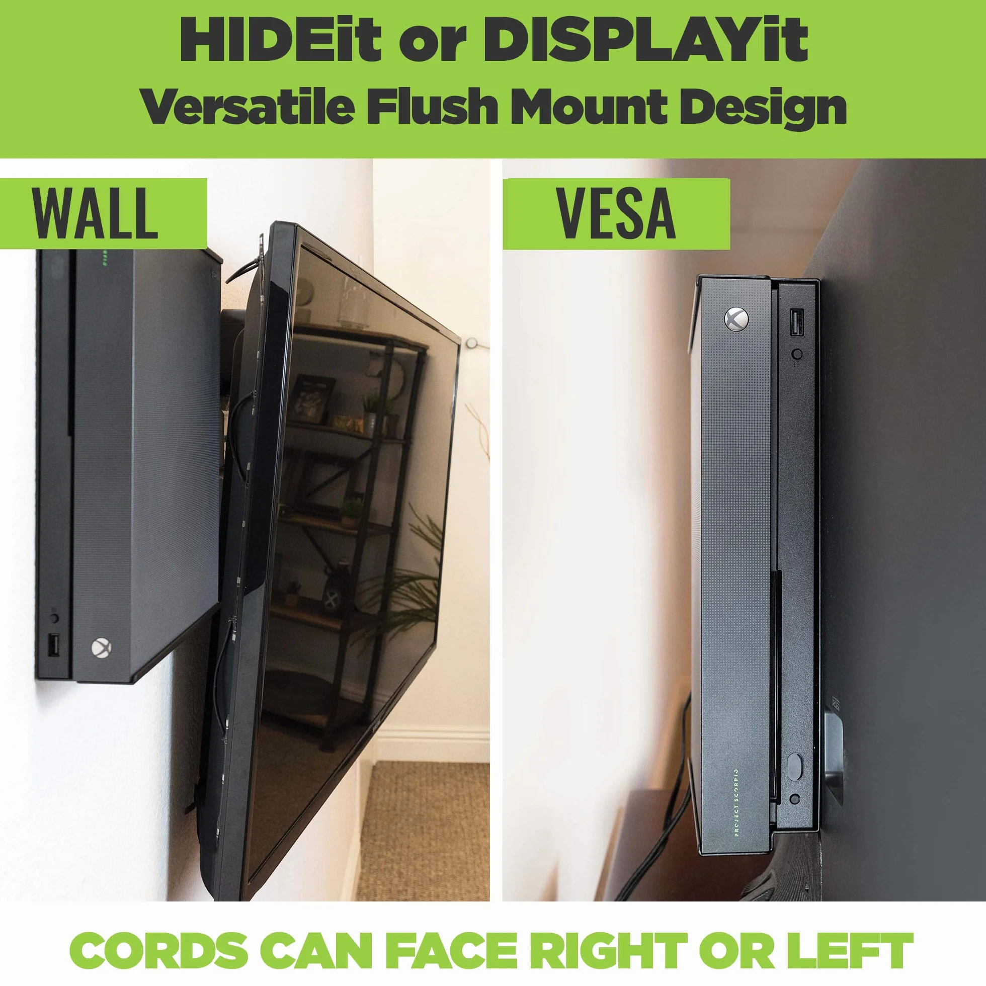 HIDEit Mounts Uchwyt ścienny X1X Xbox One X czarny