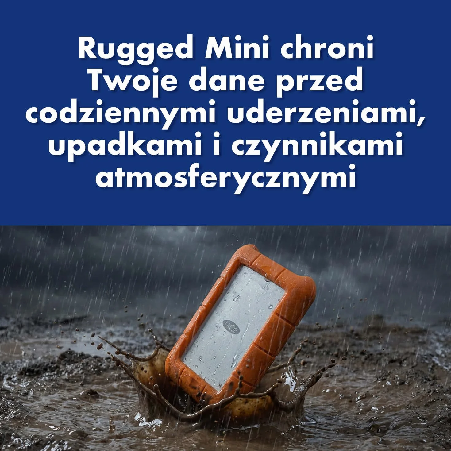 LaCie Rugged Mini 5TB, Zewnętrzny dysk twardy przenośny, 2.5", PC Mac iPad & iPhone, Data Rescue Service (B07WW1RJ9R)