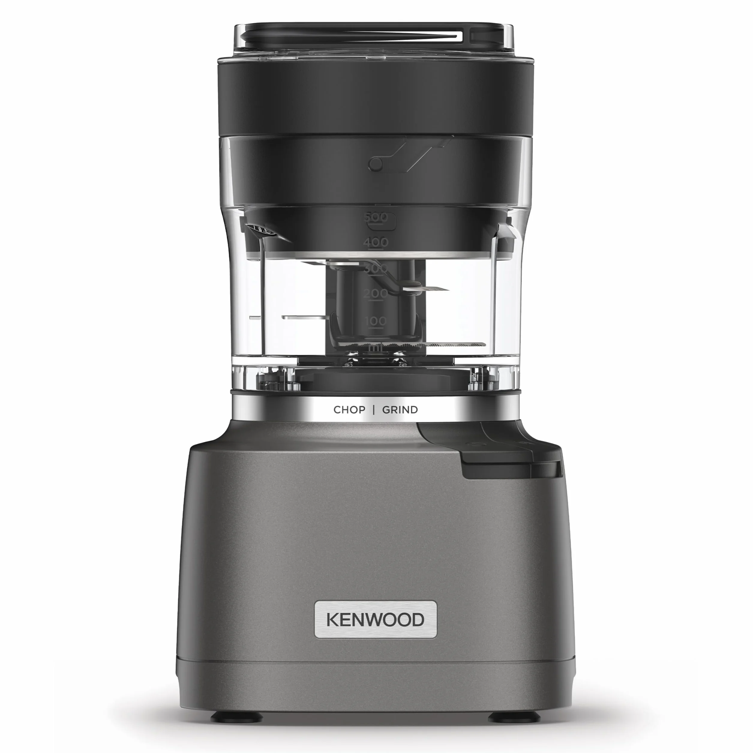 Kenwood Duo Prep CHP80 000SI model 2024, rozdrabniacz i młynek 2 w 1 z ząbkowanymi czterostrzowymi ostrzami, kompaktowy młynek szybkobieżny, antypoślizgowa podstawa, nadaje się do mycia w zmywarce,