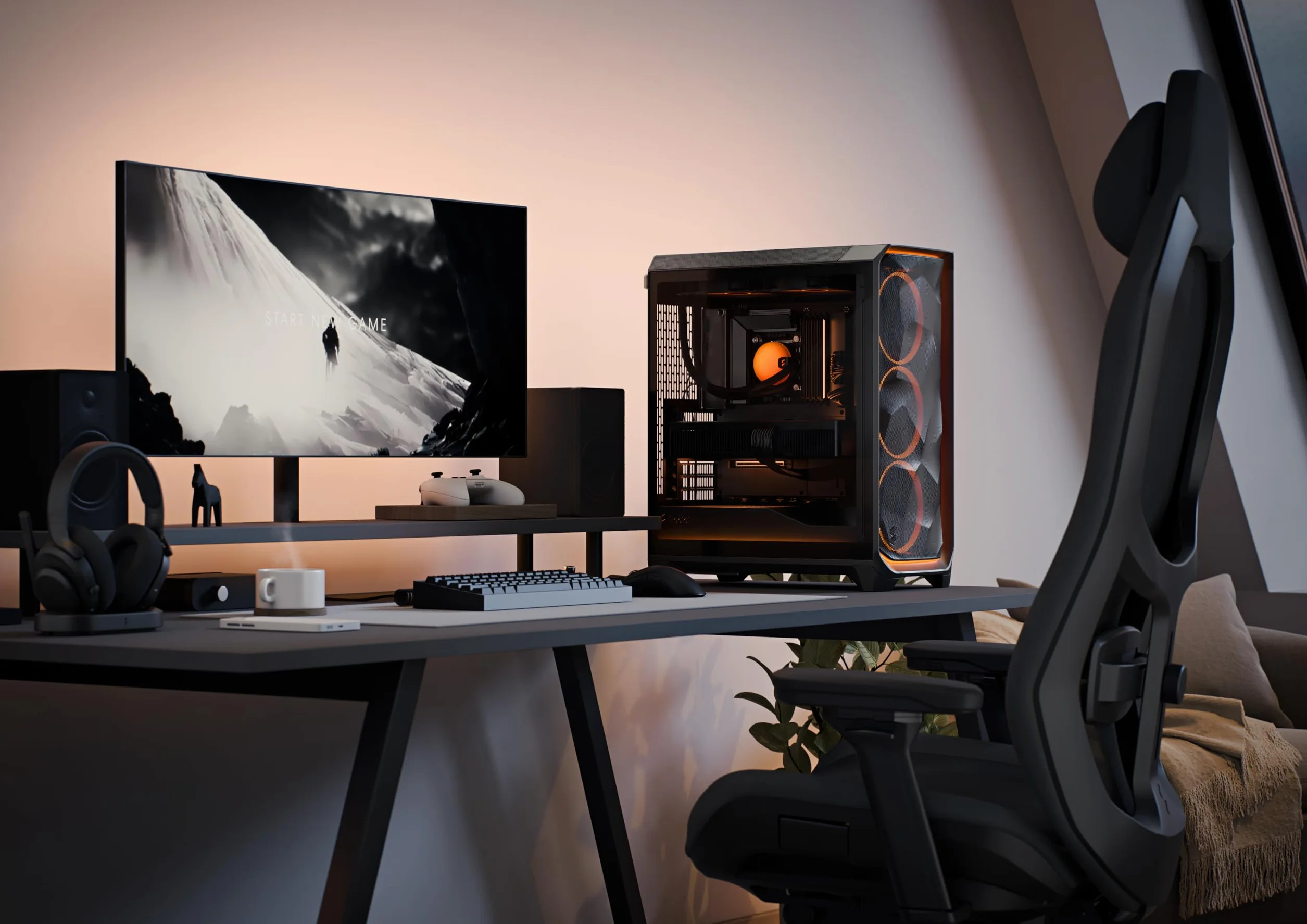Meshify 3 Ambience Pro RGB czarny odcień światła TG